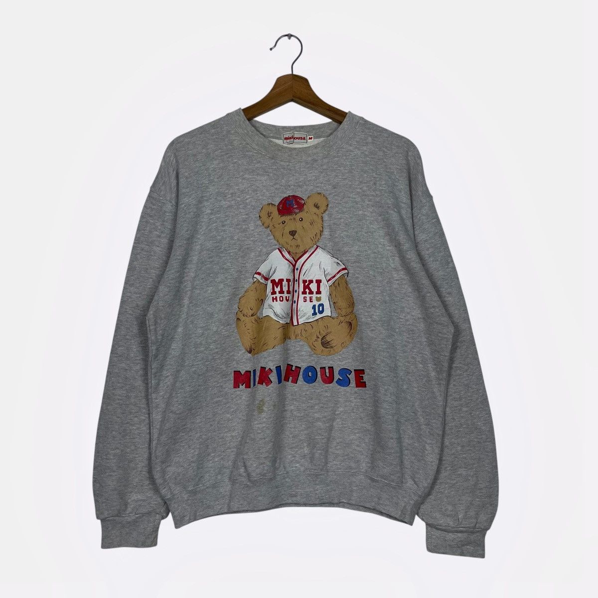 Vintage Vintage Miki House Big Logo Crewneck Sweatshirt Size US M / EU 48-50 / 2 - 1 Thumbnail