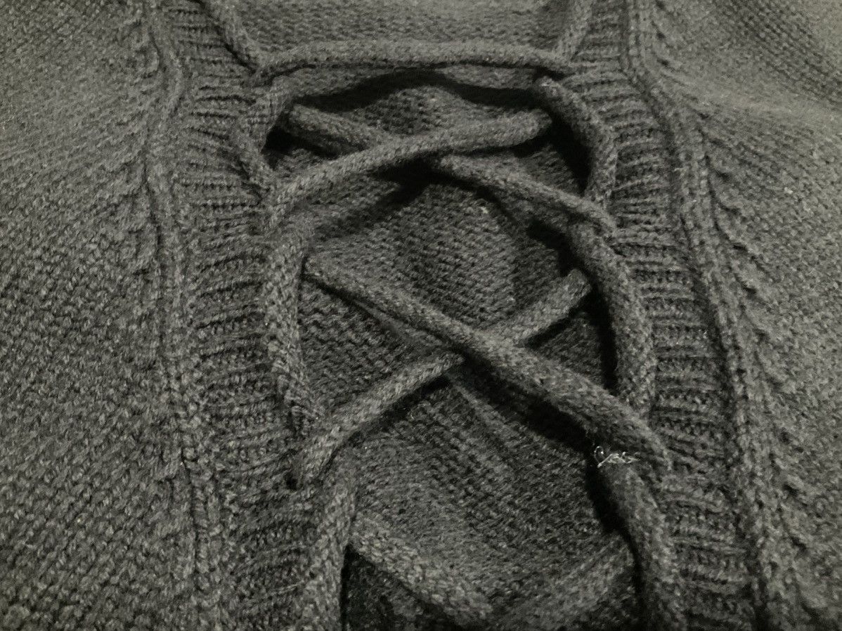 Hysteric Glamour × If Six Was Nine × Seditionaries 🔥Sick Y2K Emoda Laces Up Half Cropped Sweater Goth Punk Size US M / EU 48-50 / 2 - 8 Thumbnail