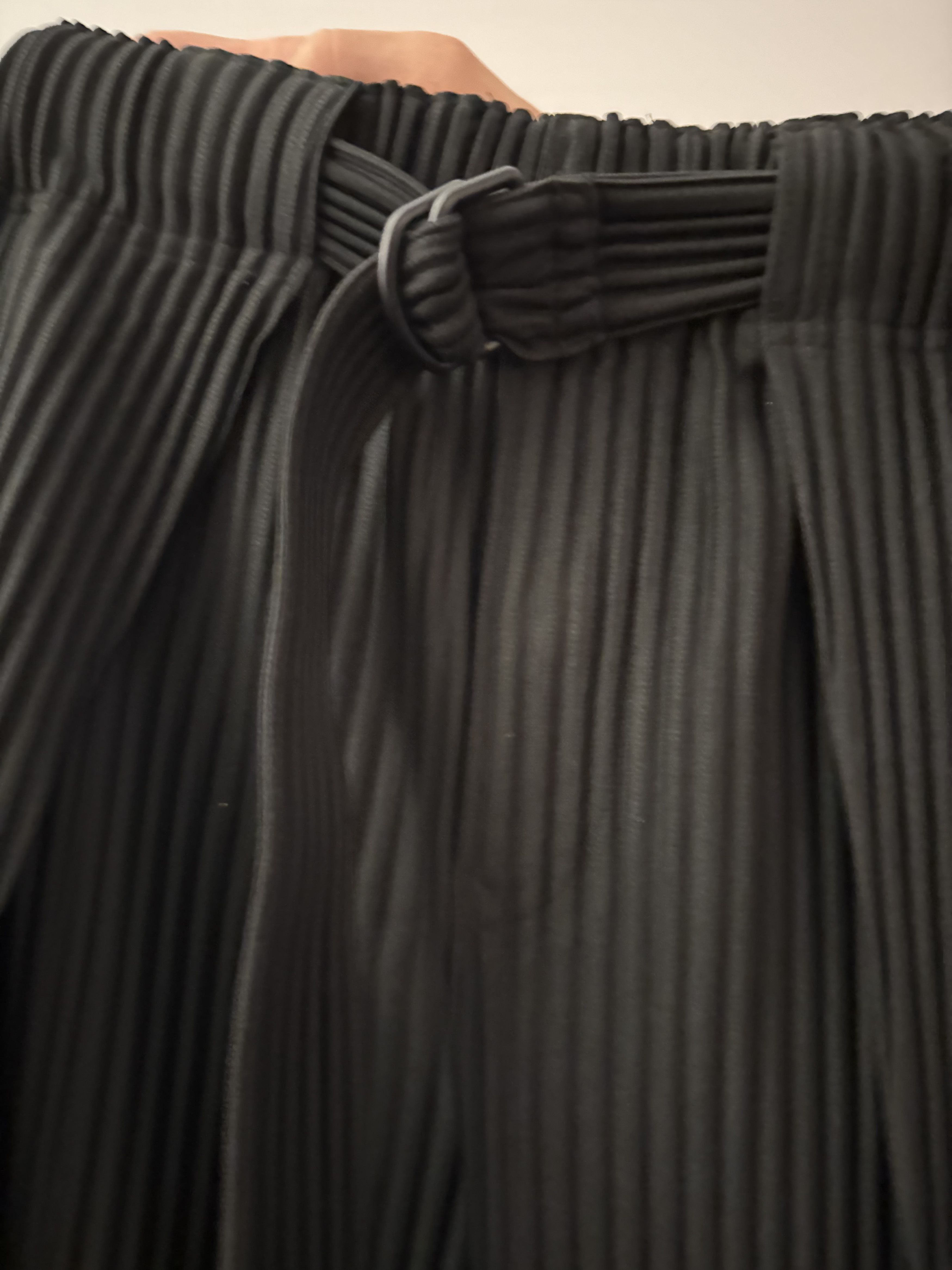 Issey Miyake HOMME PLISSÉ ISSEY MIYAKE Belted Tailored Pleated Trousers Size US 31 - 6 Thumbnail