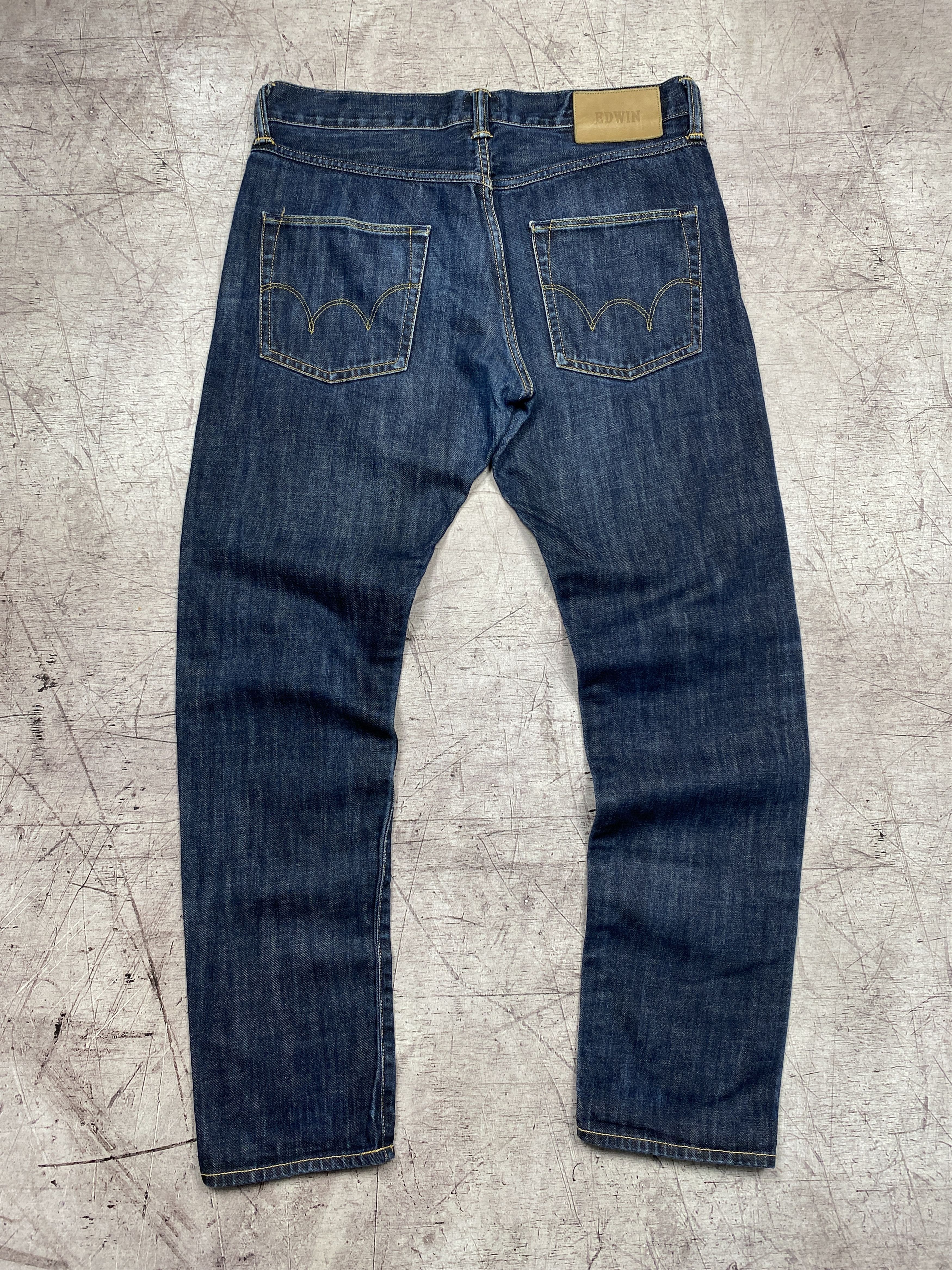 Edwin × Vintage Edwin Mens Regular Tapered Denim Pants Jeans Size US 32 / EU 48 - 1 Thumbnail