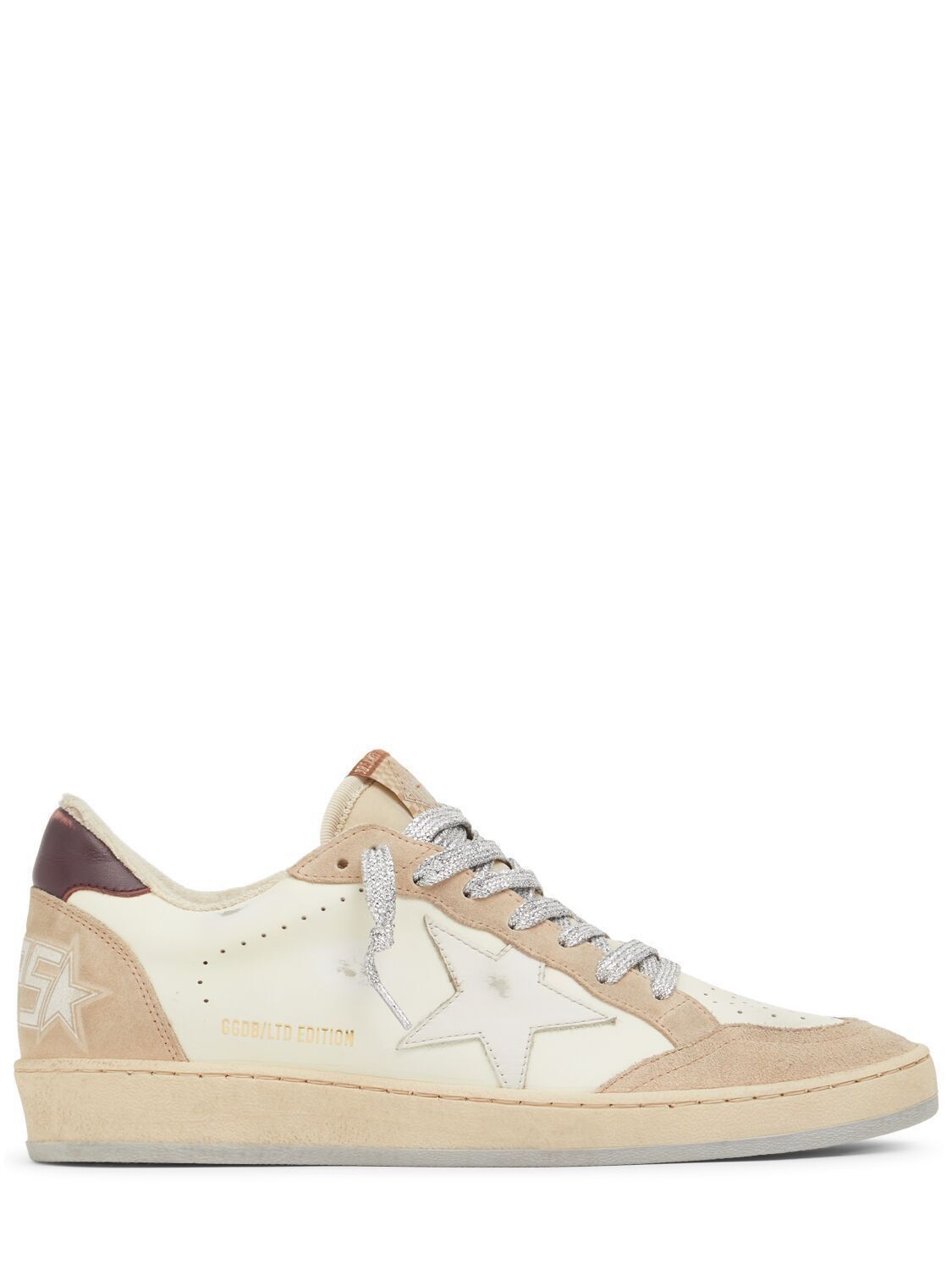 Golden Goose Ball Star Women's White/Purple Sneakers New