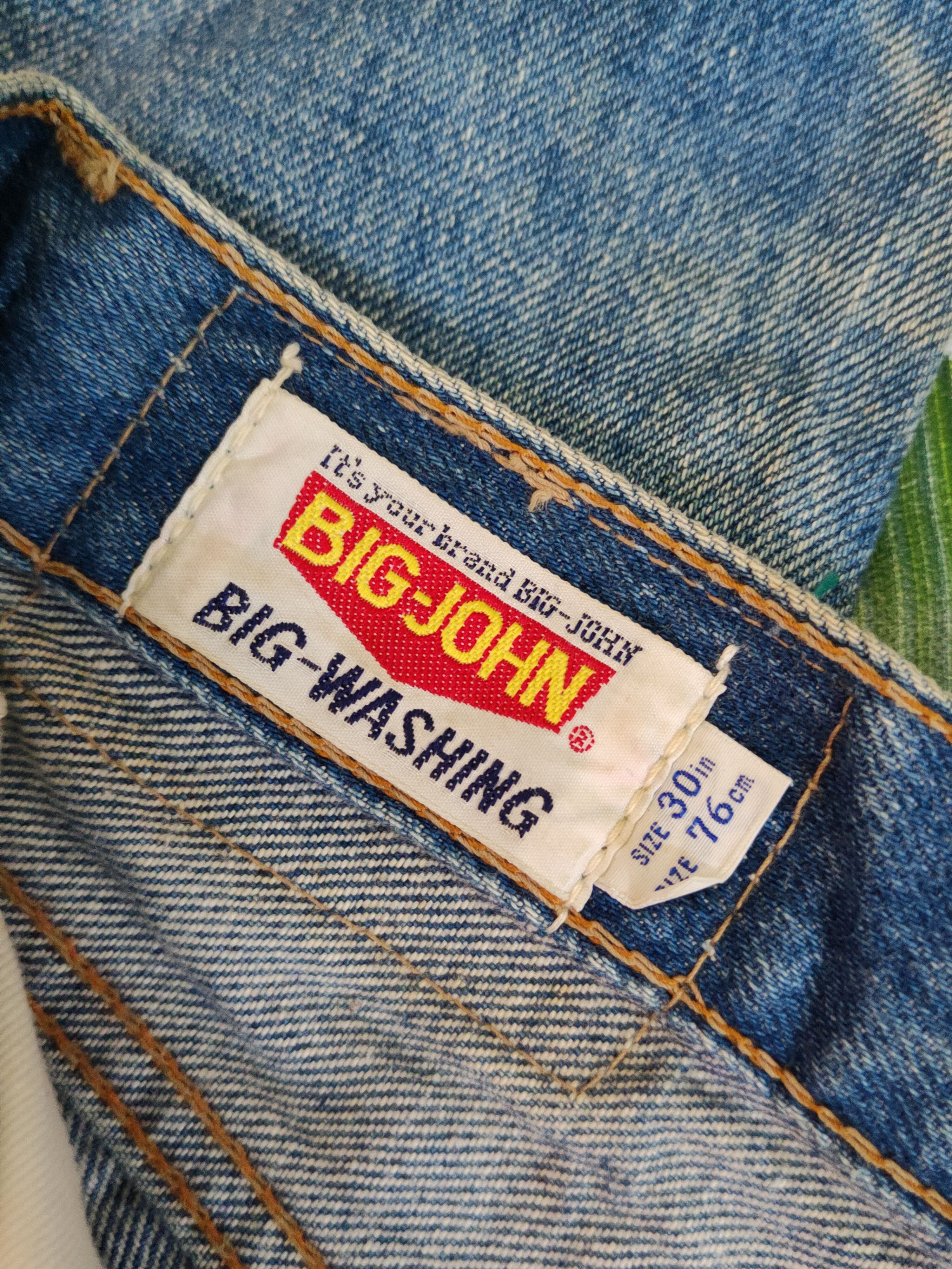 Big John Big John Blue Faded Distressed Ripped Jeans #S2209 Size US 29 - 15 Thumbnail
