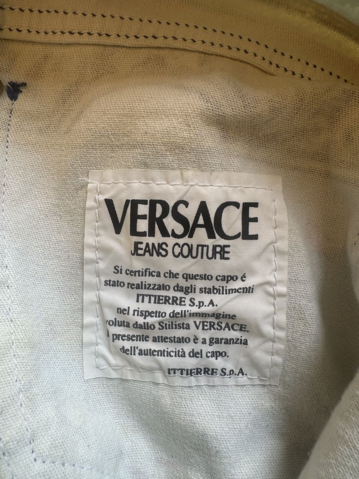 Versace Versace Jeans Couture Vintage Printed Denim Size 30" / US 8 / IT 44 - 4 Thumbnail