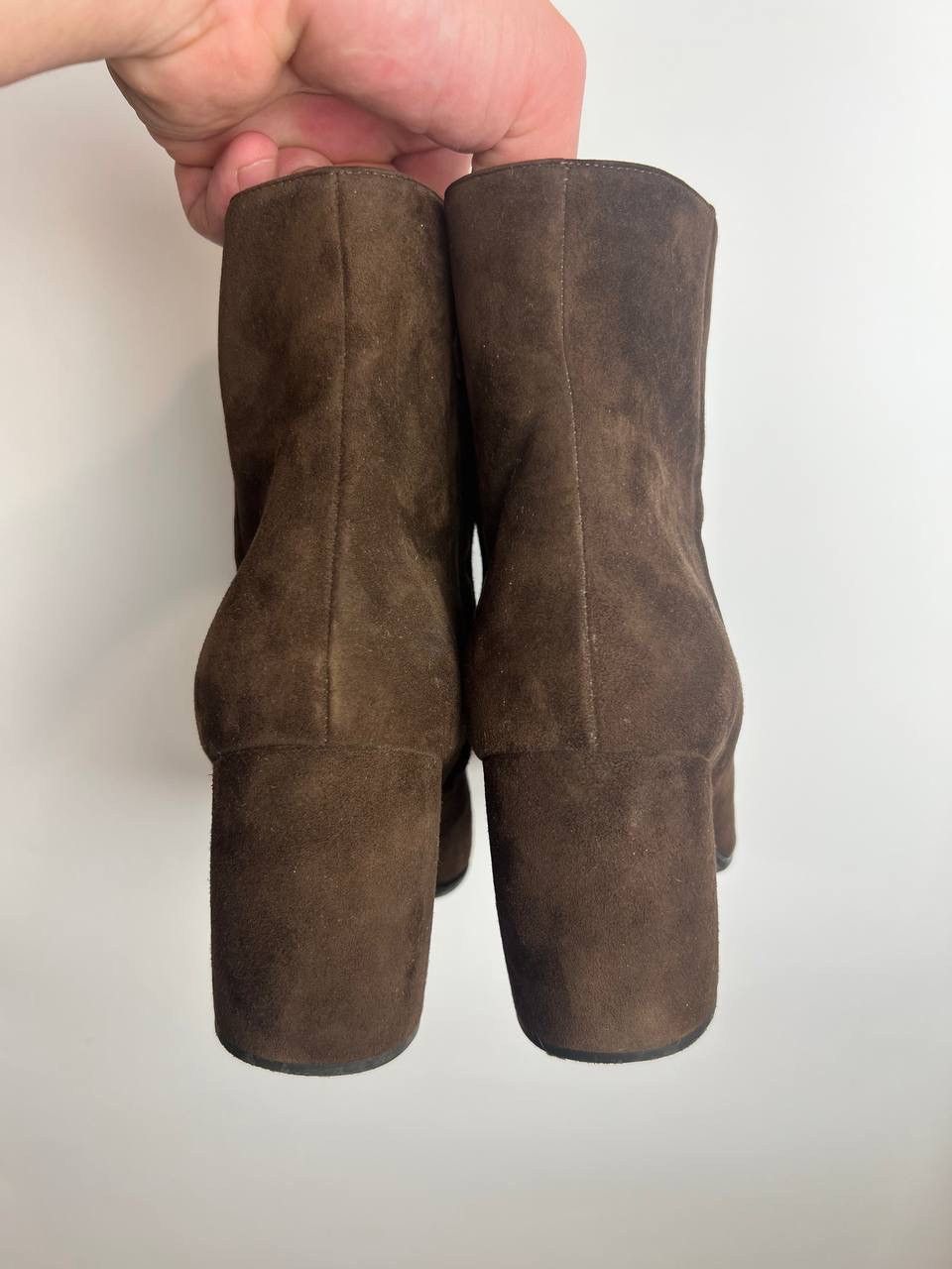 Prada PRADA Brown suede heeled ankle boots Size US 8.5 / IT 38.5 - 5 Thumbnail