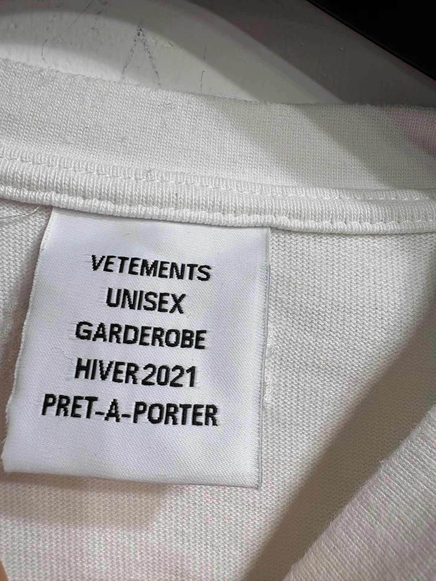 Vetements VETEMENTS White Oversize Short Sleeve Tee K29 Size US M / EU 48-50 / 2 - 4 Thumbnail