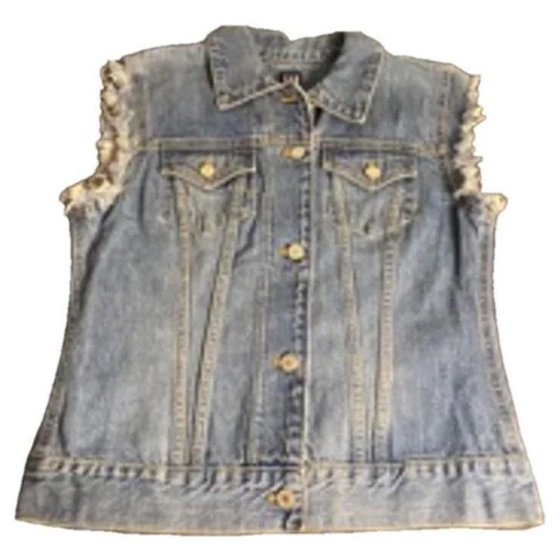 Gap Y2K Vintage Denim Vest Button Front Gap 100% Cotton Size M Size M / US 6-8 / IT 42-44 - 3 Thumbnail