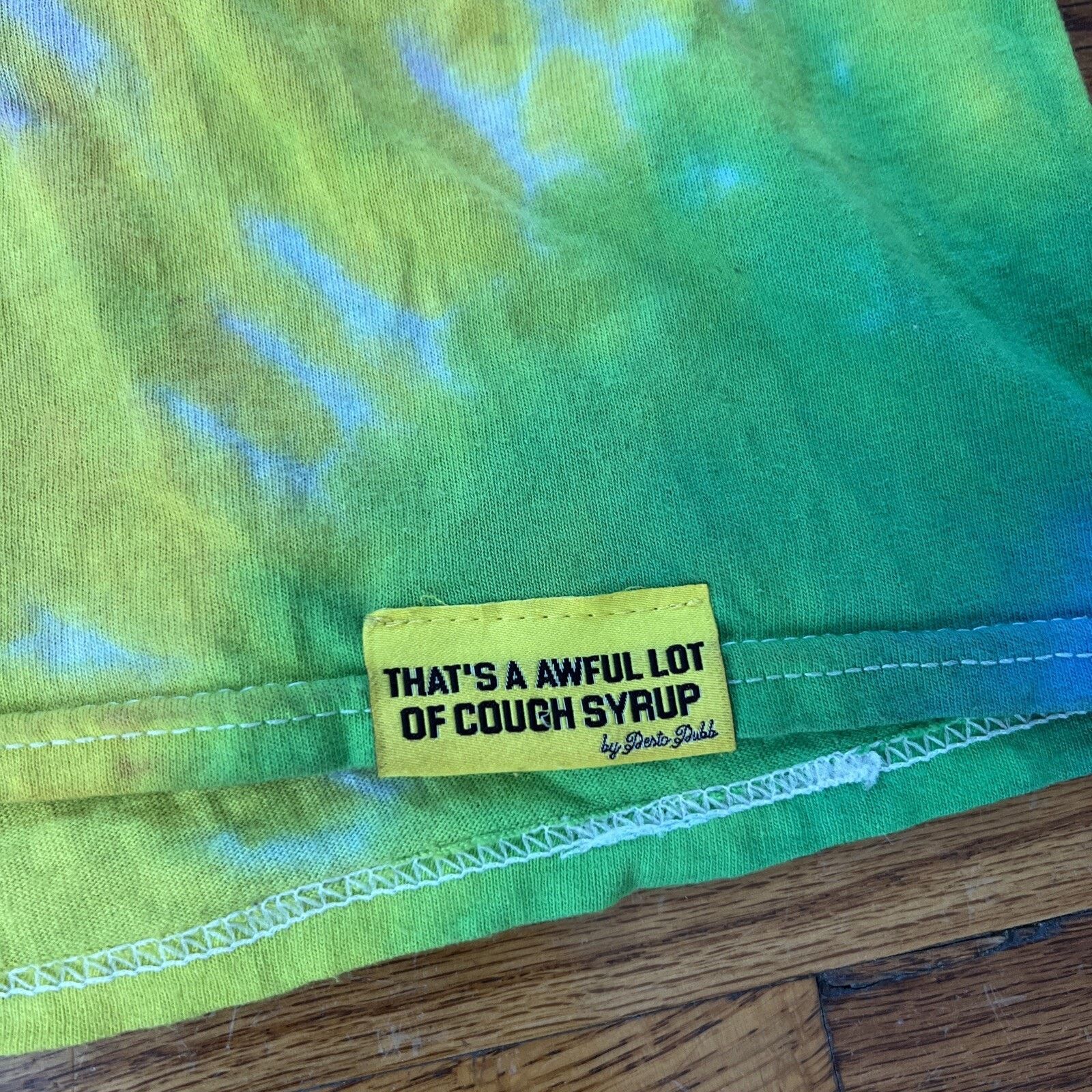 Awful Lot of Cough Syrup RARE! Thats A Awful Lot Of Cough Syrup Tie Dye Desto Dubb Size US L / EU 52-54 / 3 - 2 Thumbnail