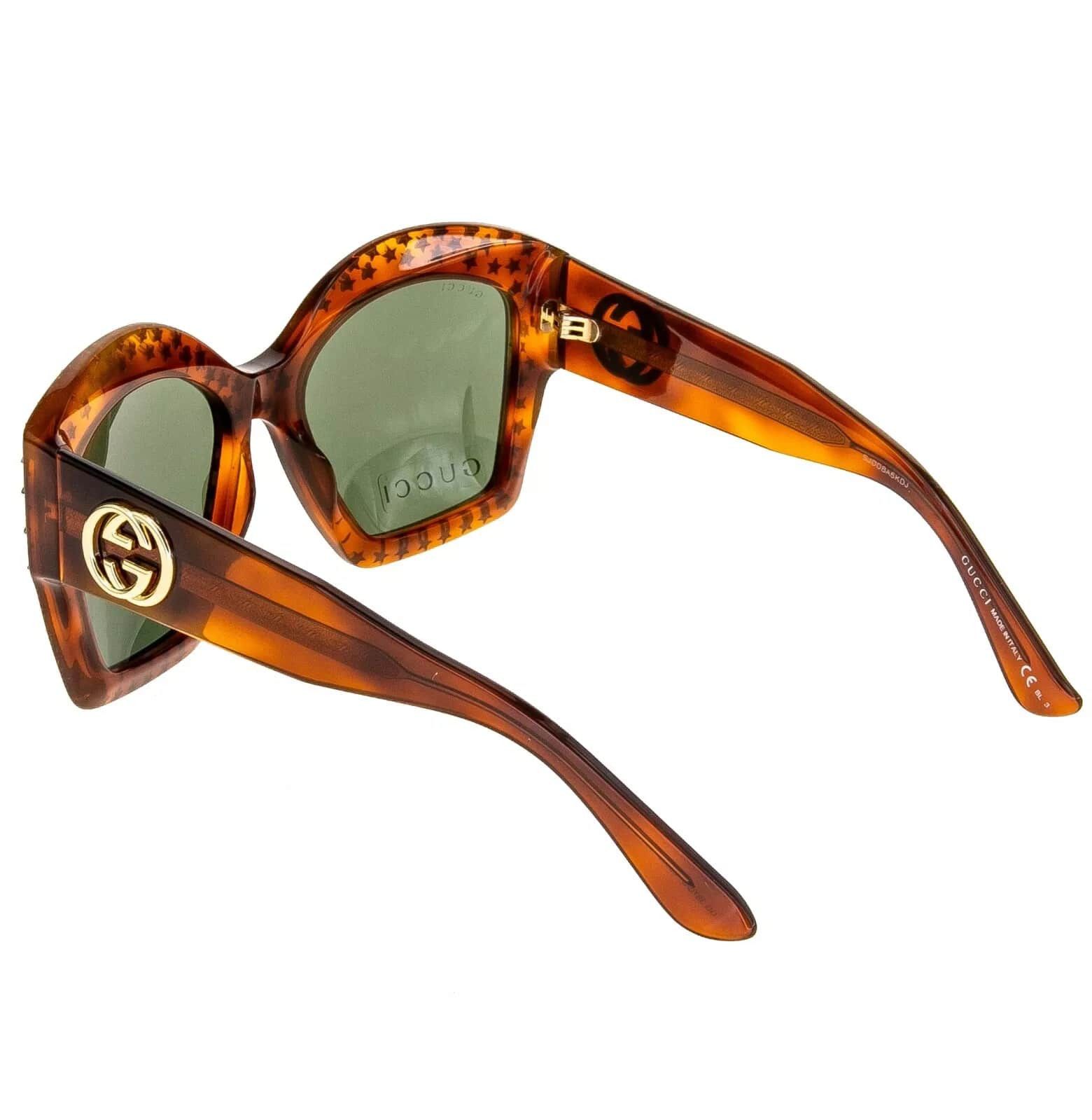 Gucci GUCCI Gold STAR Stud GG3870S Oversized Logo Sunglasses 3870 Size ONE SIZE - 3 Thumbnail