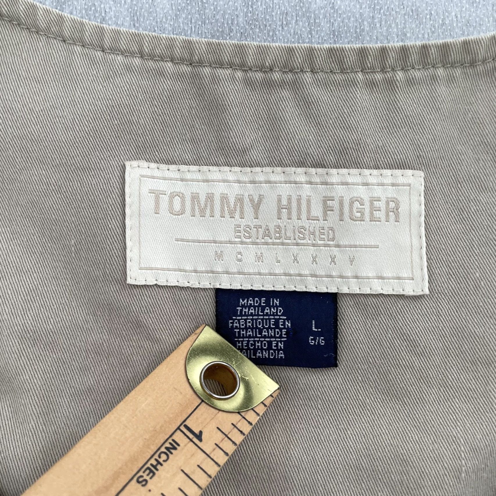 Tommy Hilfiger VINTAGE Tommy Hilfiger Utility Vest Adult Large Men Outdoors Hiking Hunting Fishing Beanie 90s Canvas Zipper Size US L / EU 52-54 / 3 - 5 Thumbnail