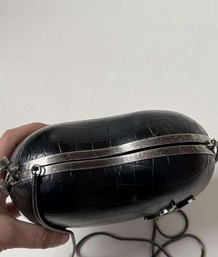 Saint Laurent Paris Saint Laurent Paris Love Box Croc Effect Leather Bag Clutch Size ONE SIZE - 9 Thumbnail