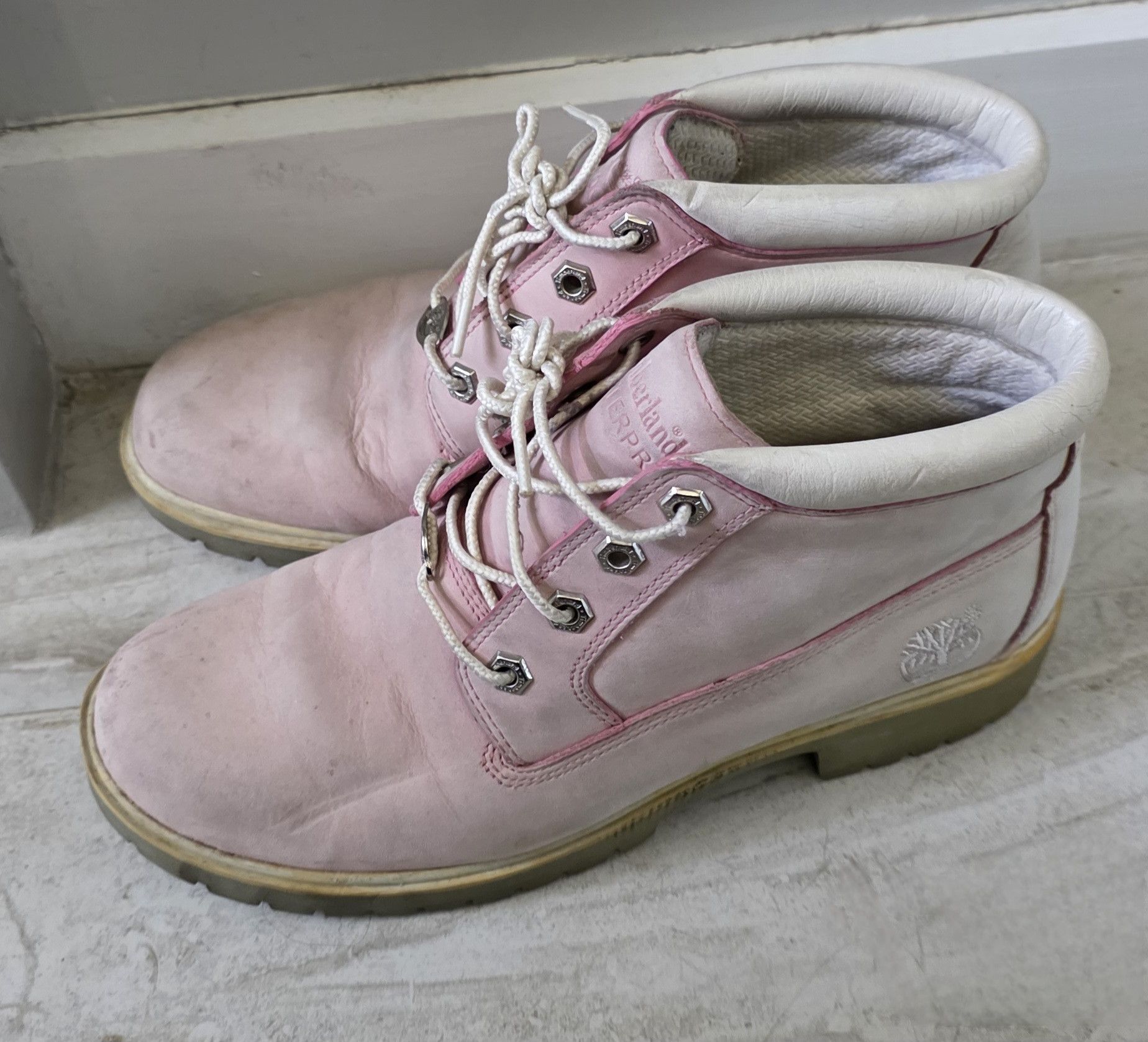 Timberland Timberland Women's Light Pink Ankle Boots Size 8.5 M Size US 8.5 / IT 38.5 - 3 Thumbnail