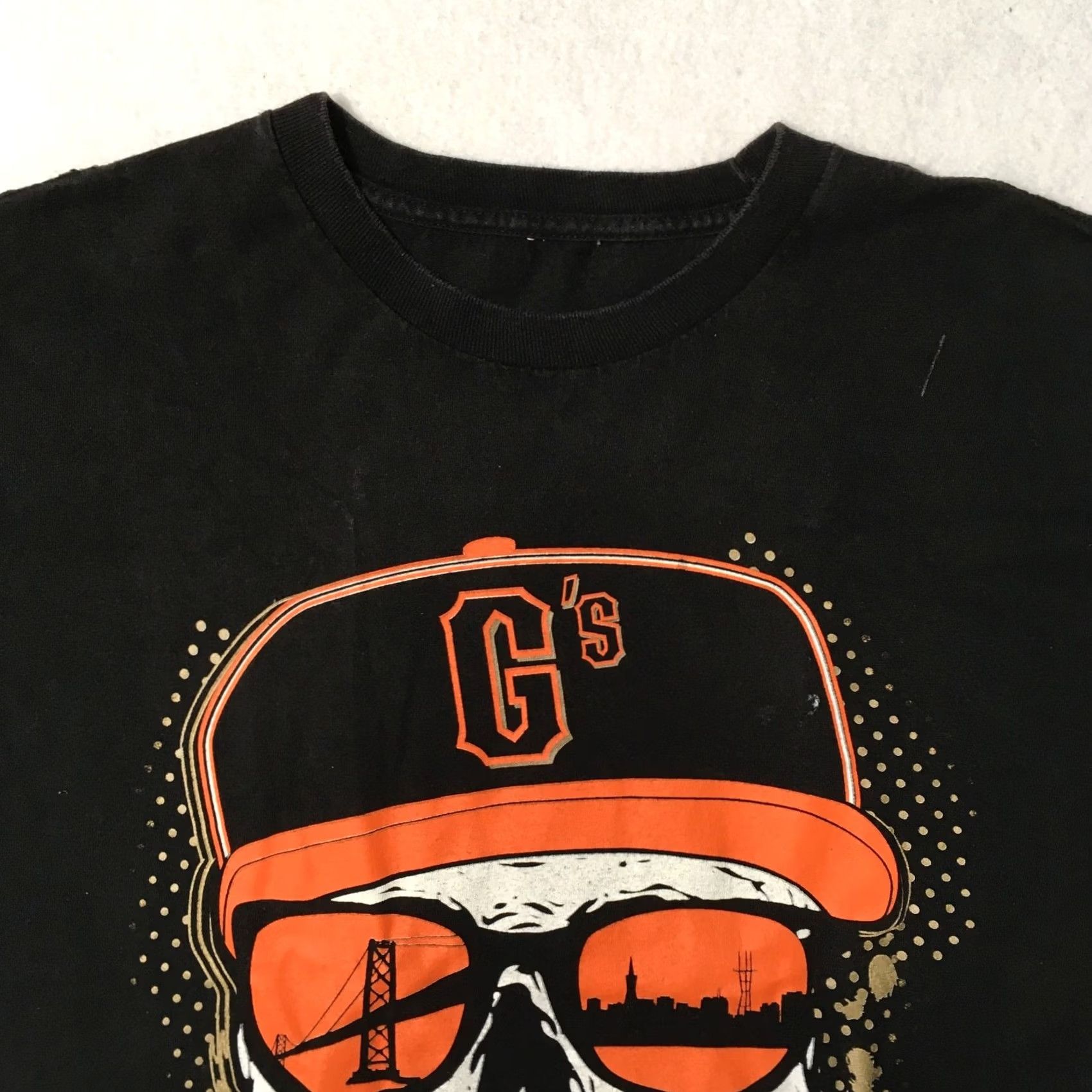 Vintage Alstyle SF Giants Shirt Mens Medium black Cotton skeleton skull MR. COOL T Size US M / EU 48-50 / 2 - 2 Thumbnail