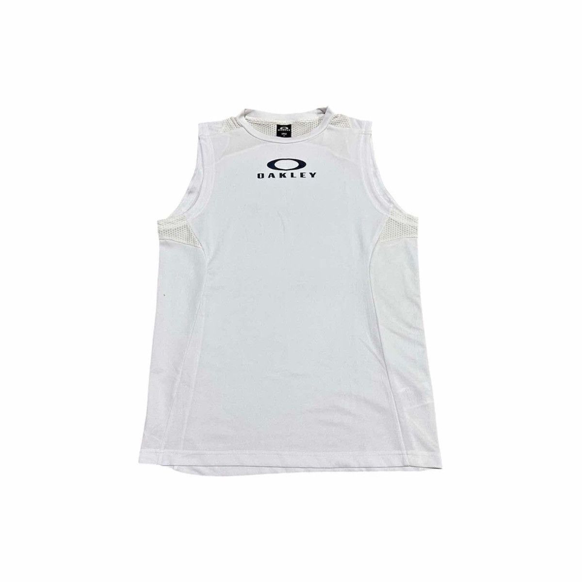 Oakley 🔥Y2K Vintage Oakley Mesh Sleeveless Shirt Center Logo Tank Size US L / EU 52-54 / 3 - 1 Thumbnail