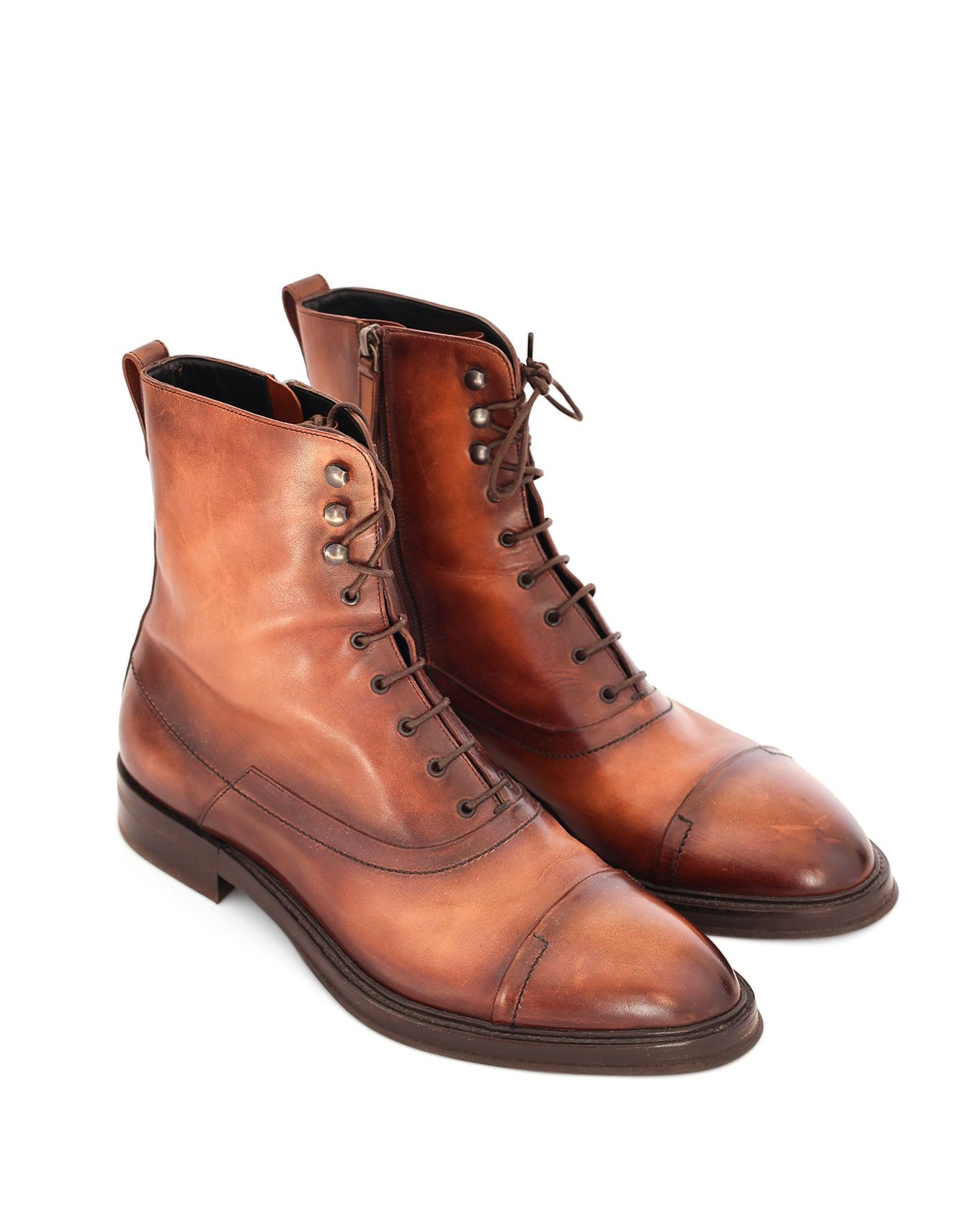 Berluti by Haider Ackermann FW17 Bergen Lace Leather Boots  display picture 1