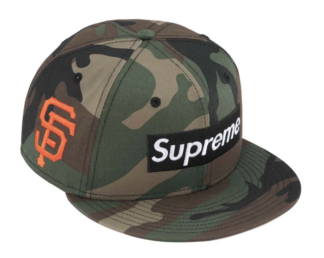 image of Mlb Teams San Francisco Box Logo New Era Fitted in Camo, Men's