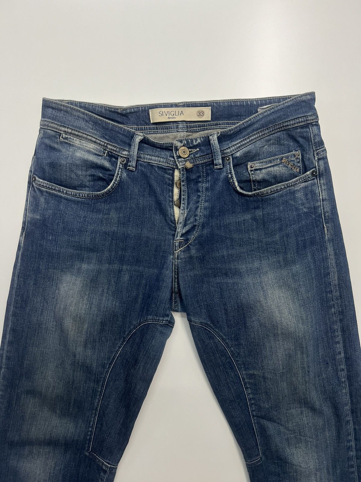 Siviglia Siviglia Denim Jeans Distress Made In Italy Size 34" Size US 34 / EU 50 - 5 Thumbnail