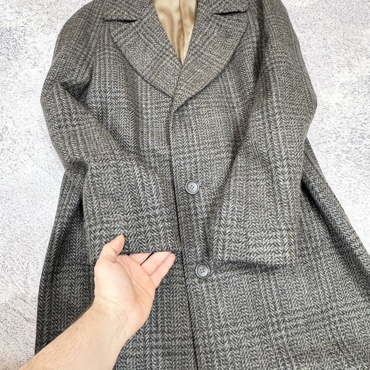 Handmade × Vintage Vintage Tailored Pure New Wool Coat Size M-L (50) Size US M / EU 48-50 / 2 - 12 Thumbnail