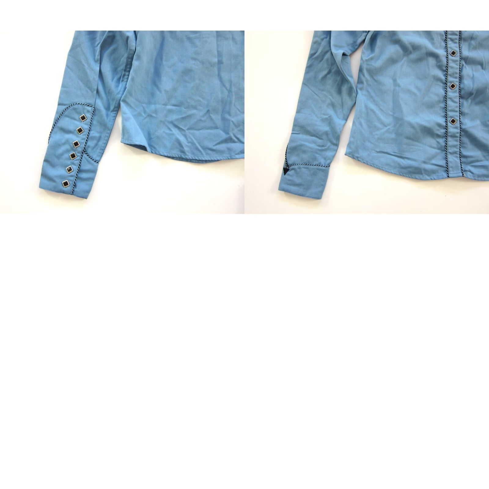 Vintage VINTAGE Panhandle Slim Pioneer Laughlin Nevada Blue Western Shirt Women XS-S Size XS / US 0-2 / IT 36-38 - 8 Thumbnail