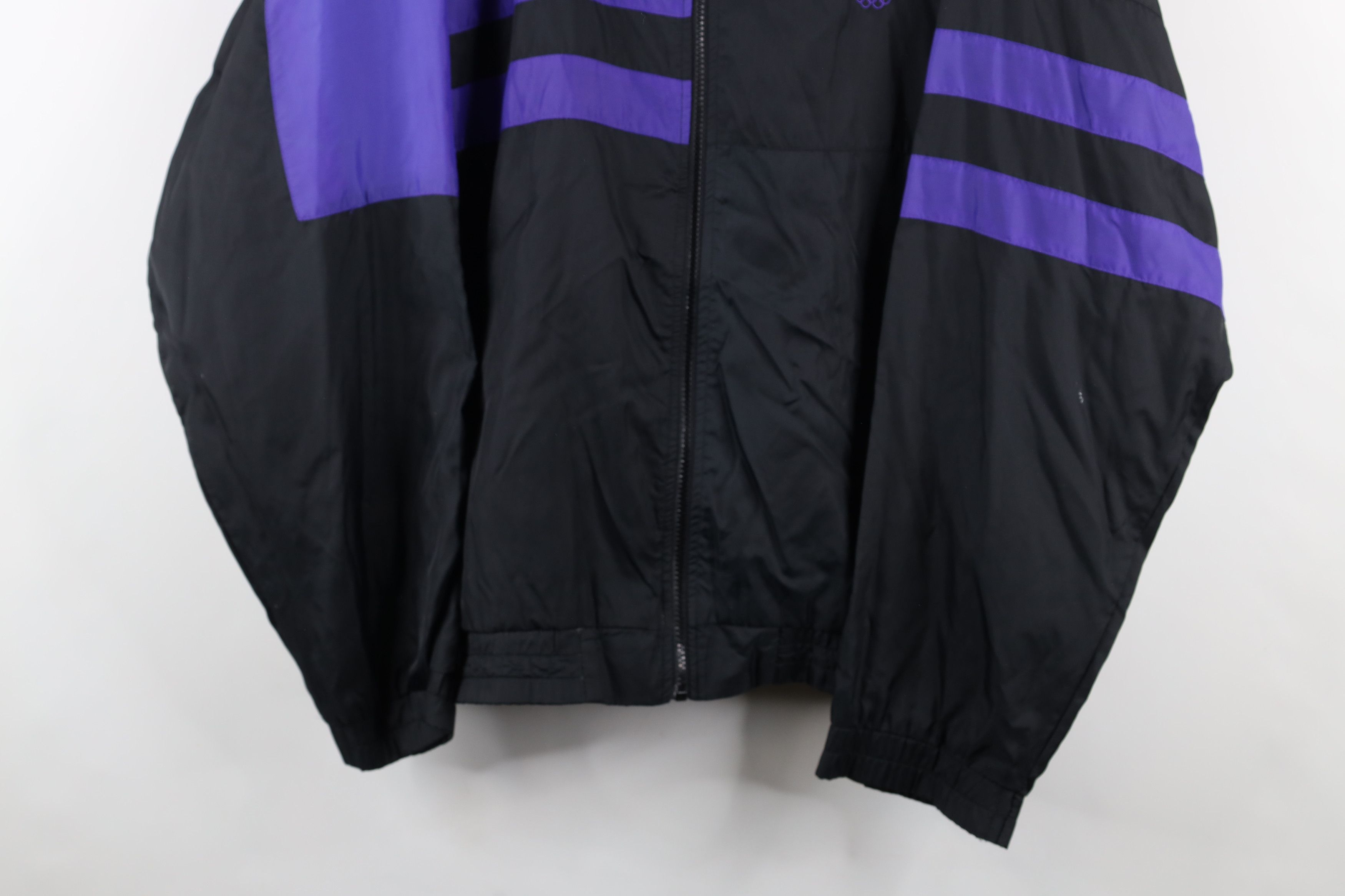 Vintage Vintage 90s USA Olympics Block Lined Windbreaker Jacket Size US L / EU 52-54 / 3 - 3 Thumbnail