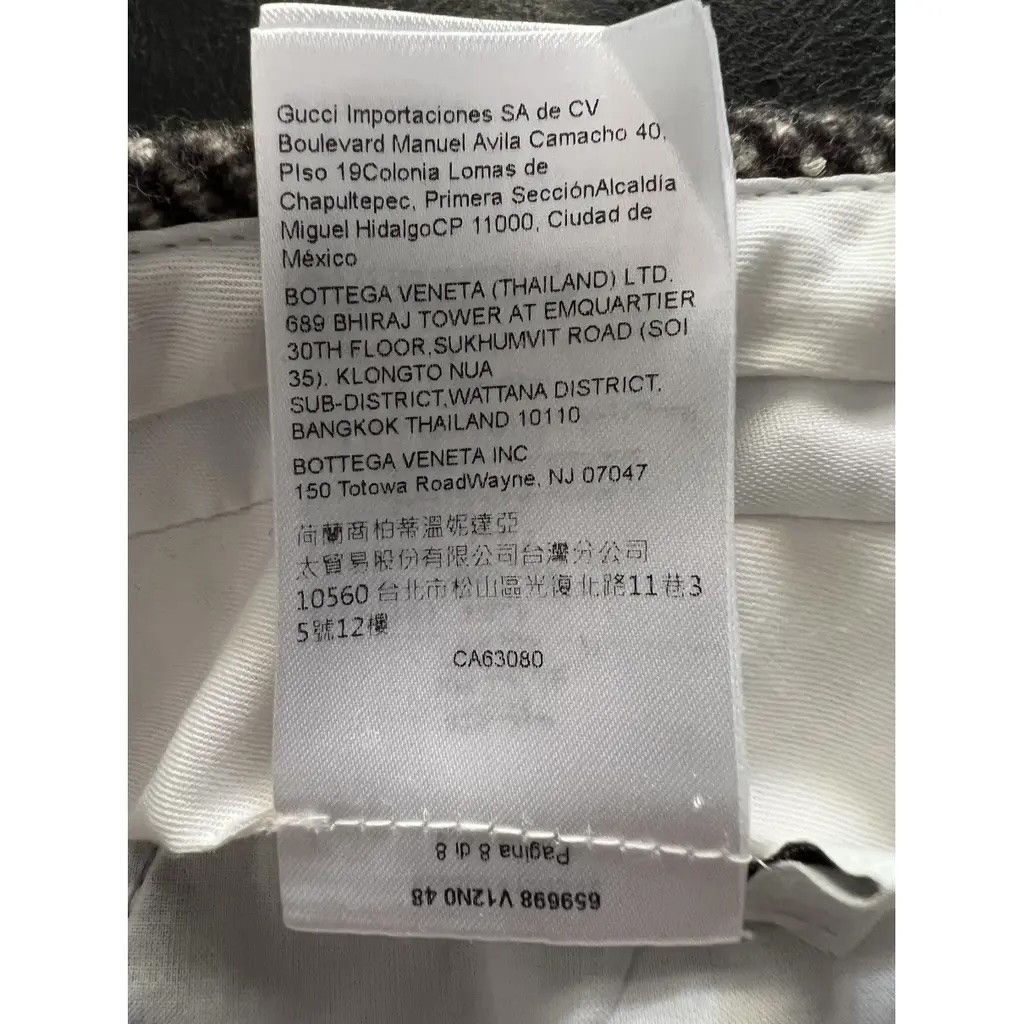 Bottega Veneta Textured Wool Chevron Trousers Size US 32 / EU 48 - 17 Thumbnail