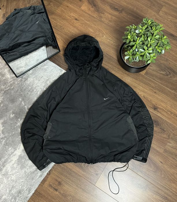 Nike 00s Nike Airmax Vintage Nylon Hooded Jacket Drill Y2K | Grailed