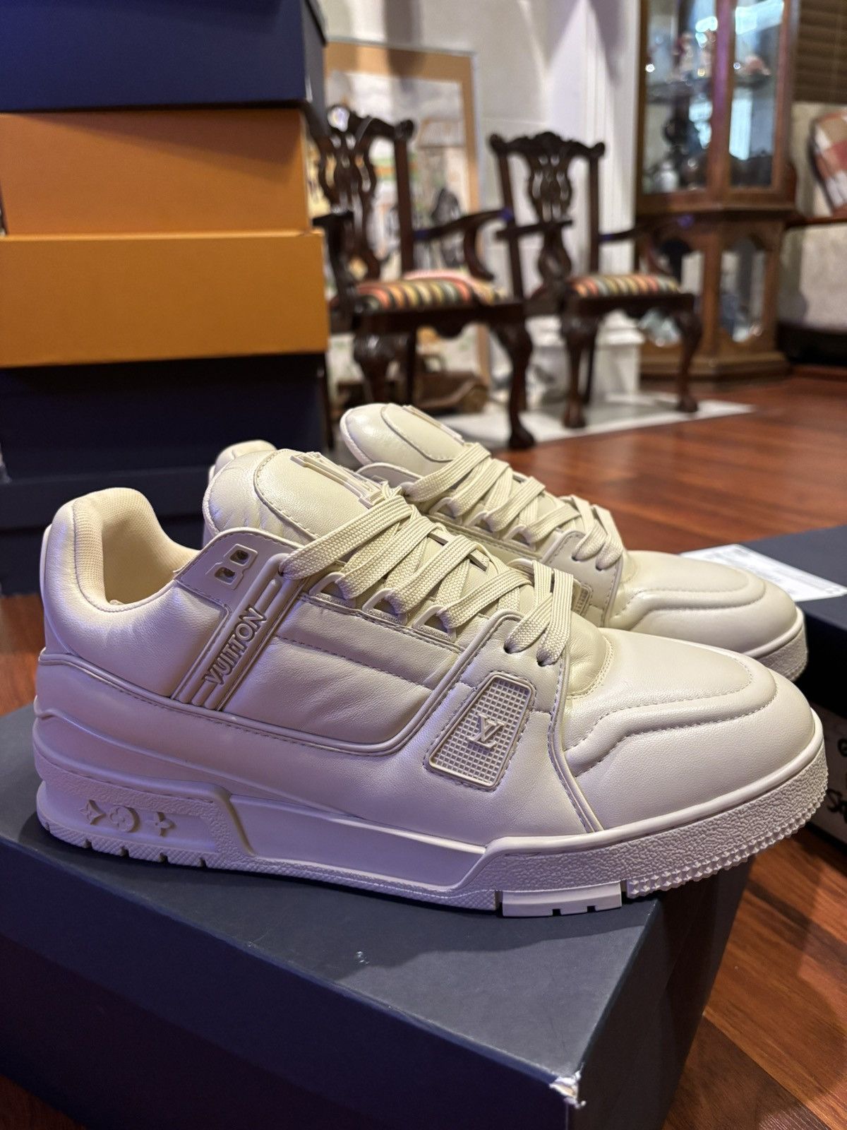 Louis Vuitton Louis vuitton trianer sneaker white. Size US 7.5 / EU 40-41 - 1 Thumbnail