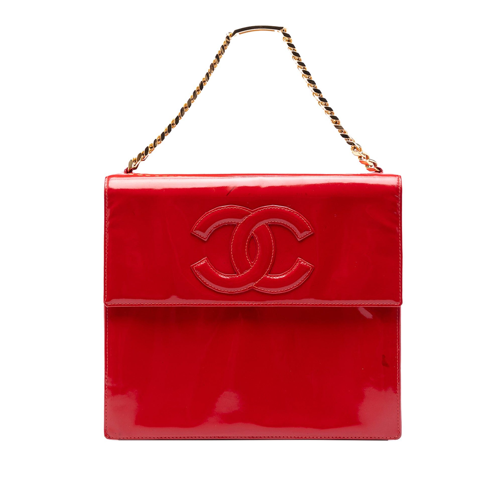 Chanel CC Patent Chain Top Handle Flap Size ONE SIZE - 1 Thumbnail