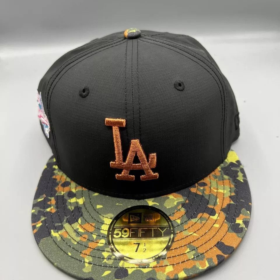 New Era Los Angeles LA Dodgers Hat Men 7 1/2 59Fifty New Era Fitted Size ONE SIZE - 3 Thumbnail