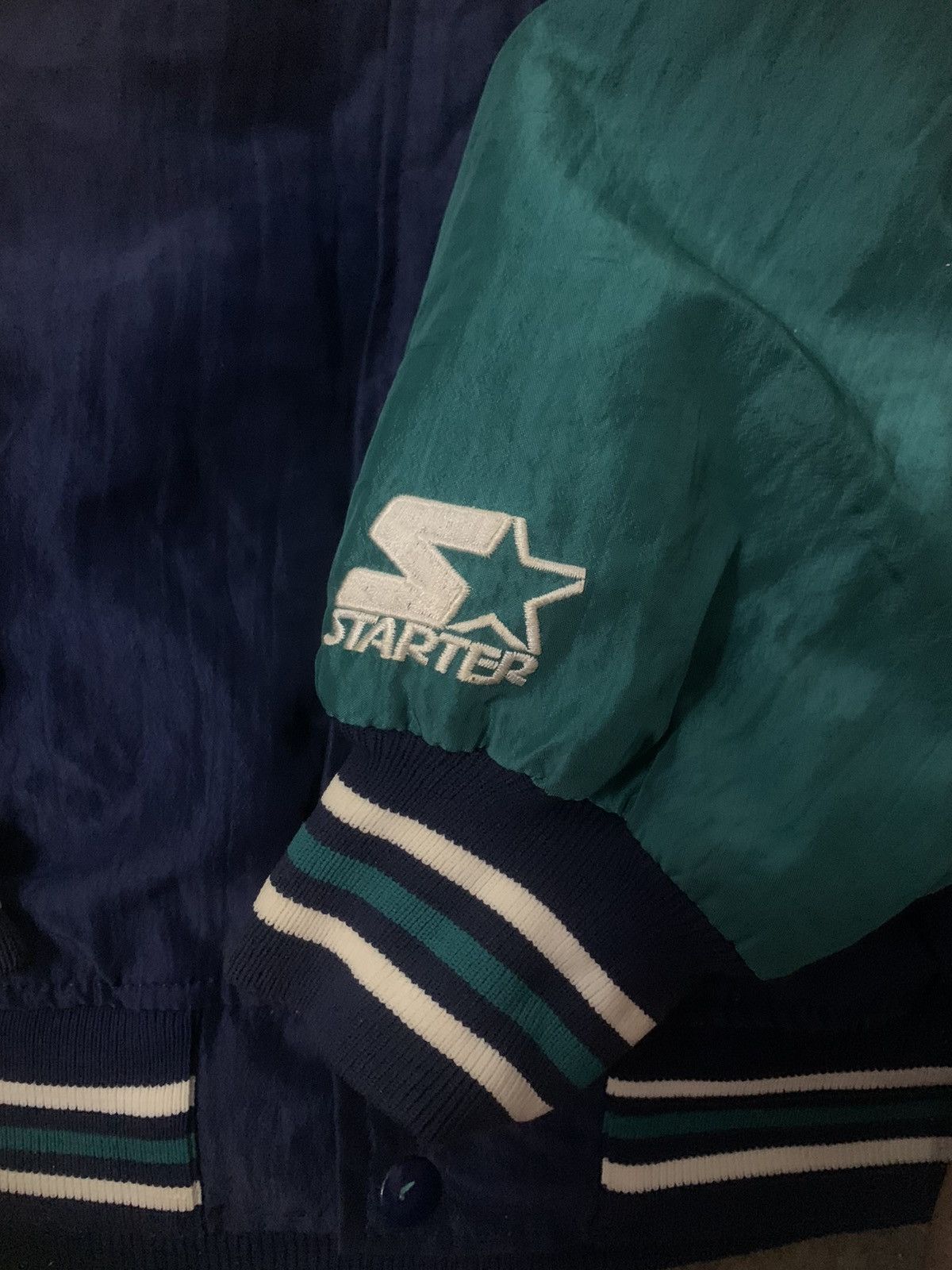 MLB × Starter Vintage Seatlle Mariners Baseball Jacket Size US L / EU 52-54 / 3 - 4 Thumbnail