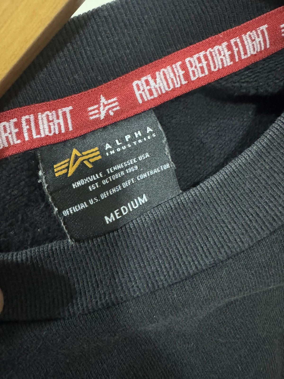 Alpha Industries × Vintage Vintage Alpha Industries Big Logo Sweatshirt Size US M / EU 48-50 / 2 - 6 Thumbnail