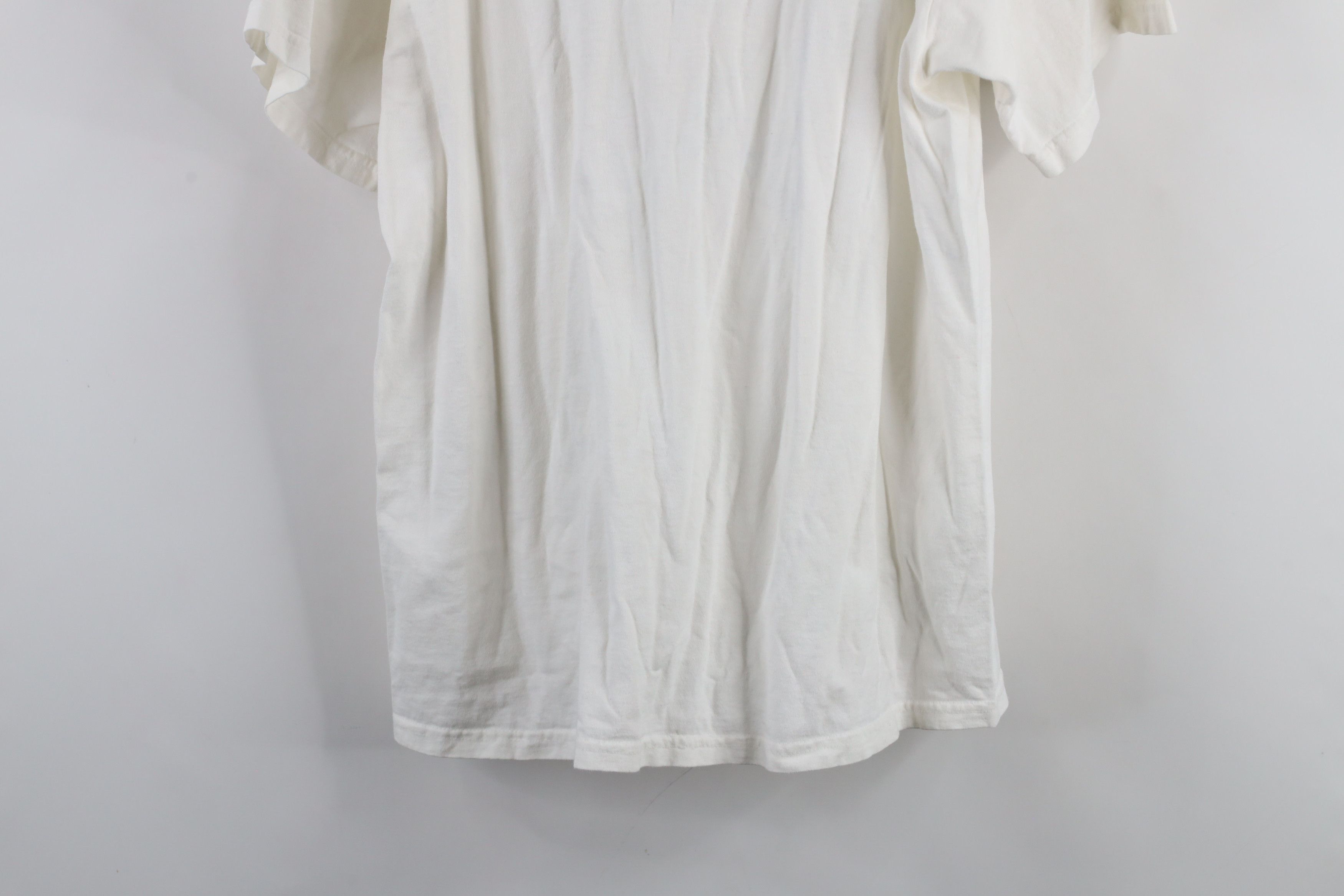 Nike × Vintage Vintage 90s Nike Travis Scott Big Swoosh T-Shirt White USA Size US M / EU 48-50 / 2 - 13 Thumbnail
