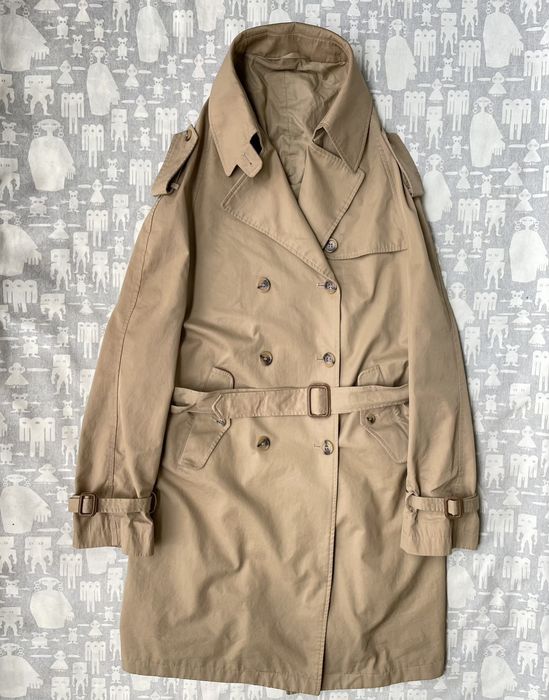 Maison Margiela Maison Martin Margiela Hooded Collar Giant Trench-Coat ...