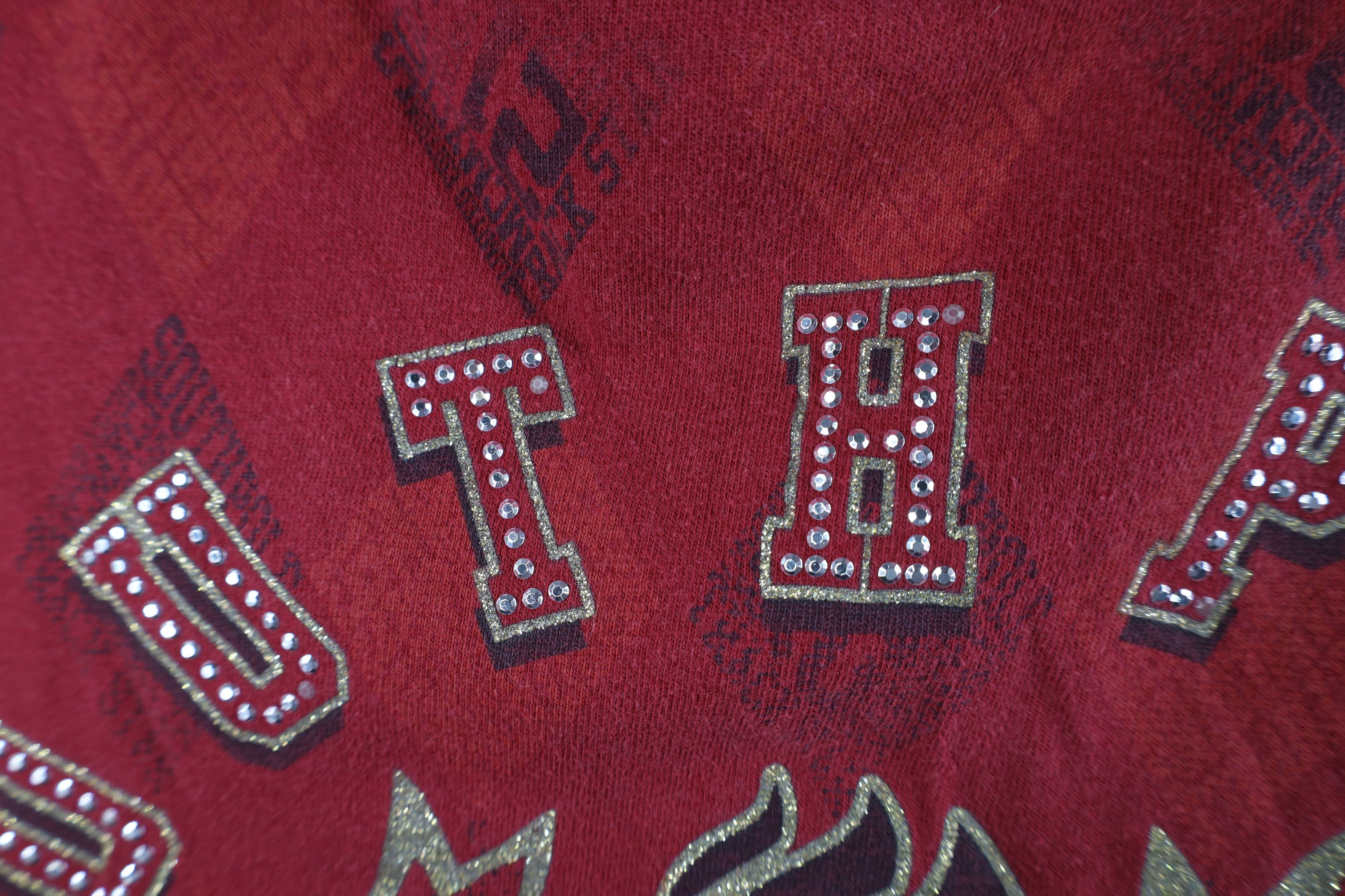 Southpole × Vintage Vintage 90s Y2K Southpole Spell Track and Field T-Shirt Red Size US L / EU 52-54 / 3 - 6 Thumbnail