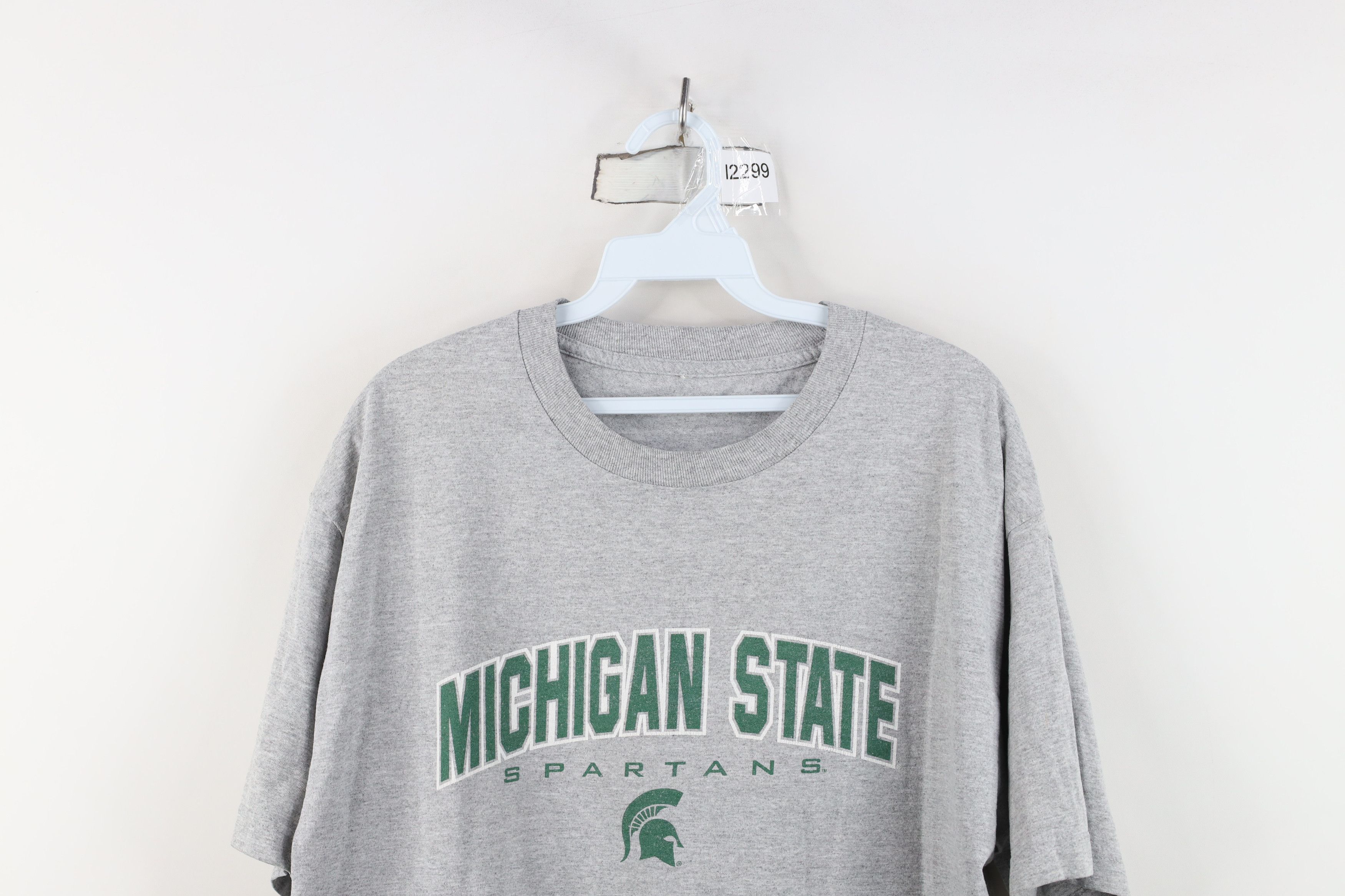 Vintage Vintage 90s Y2K Michigan State University T-Shirt Gray Size US L / EU 52-54 / 3 - 2 Thumbnail