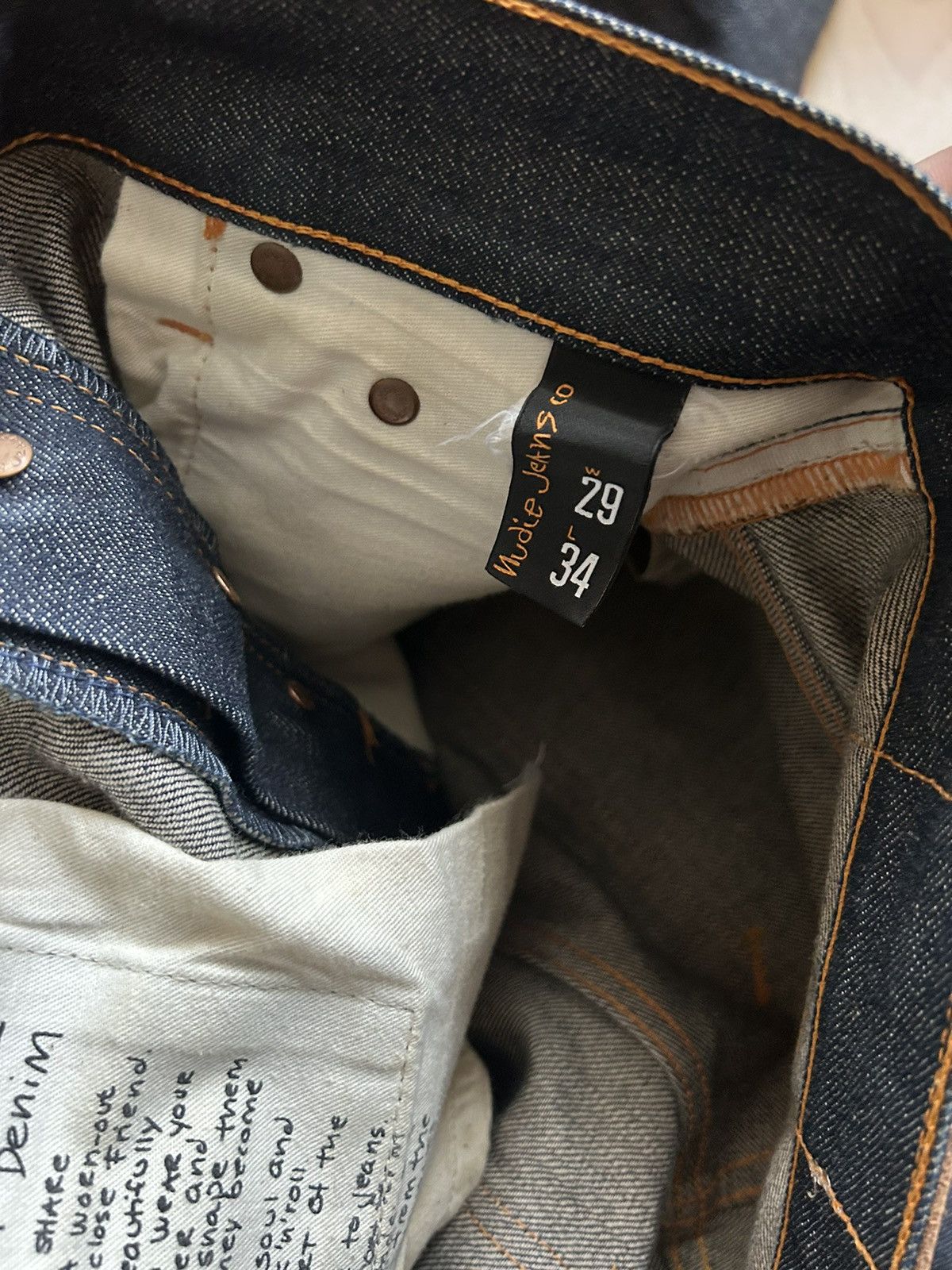 Nudie Jeans Nudie selvedge denim (straight cut) Size US 29 - 5 Thumbnail