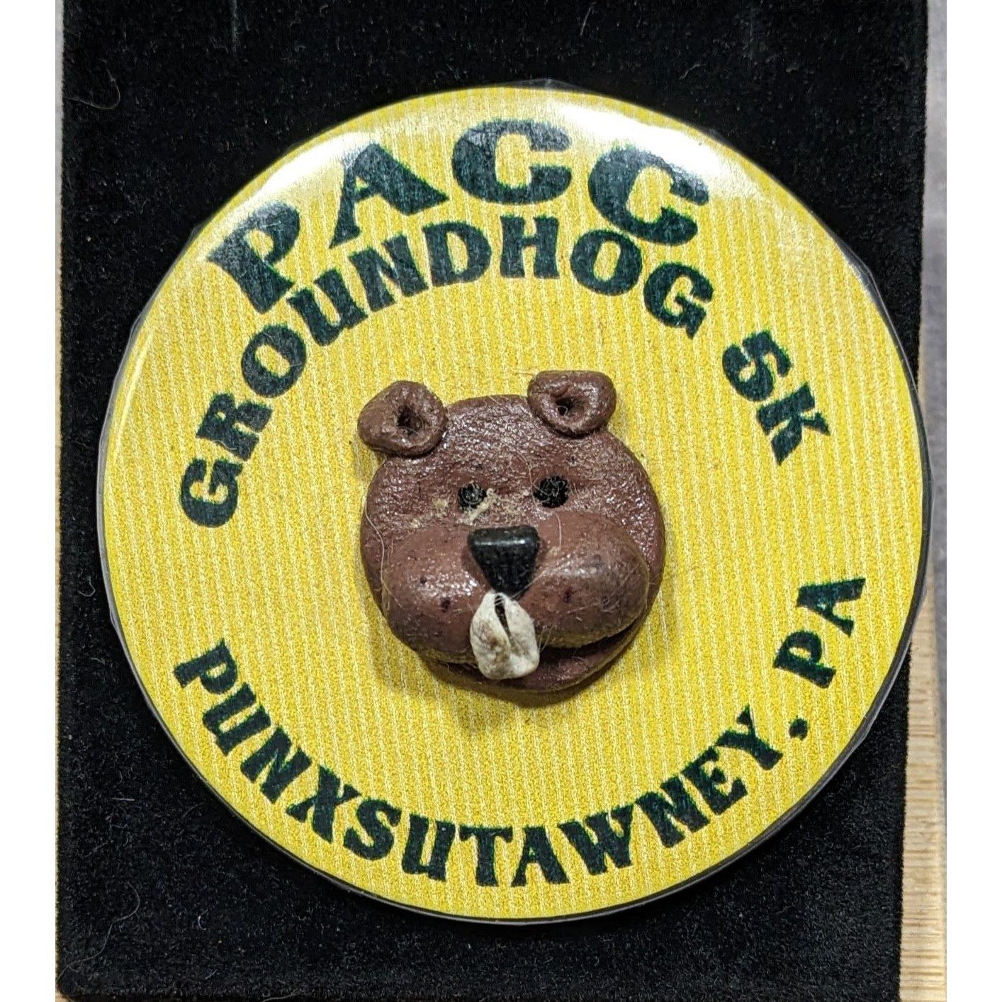 Other PACC Groundhog 5K Punxsutawney PA 3D Button Size ONE SIZE - 3 Thumbnail