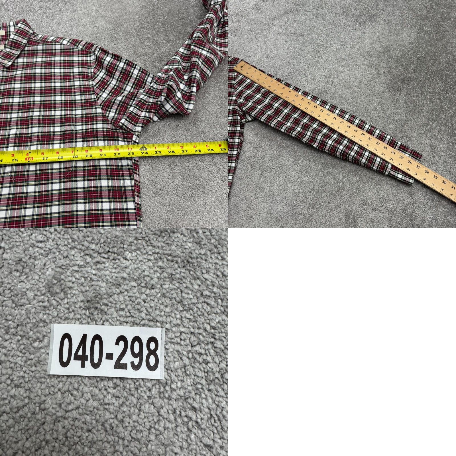 J.Crew J.Crew Button-Up Shirt Mens Large Red Plaid Slim Fit Cotton Button-Down NS Size US L / EU 52-54 / 3 - 9 Thumbnail