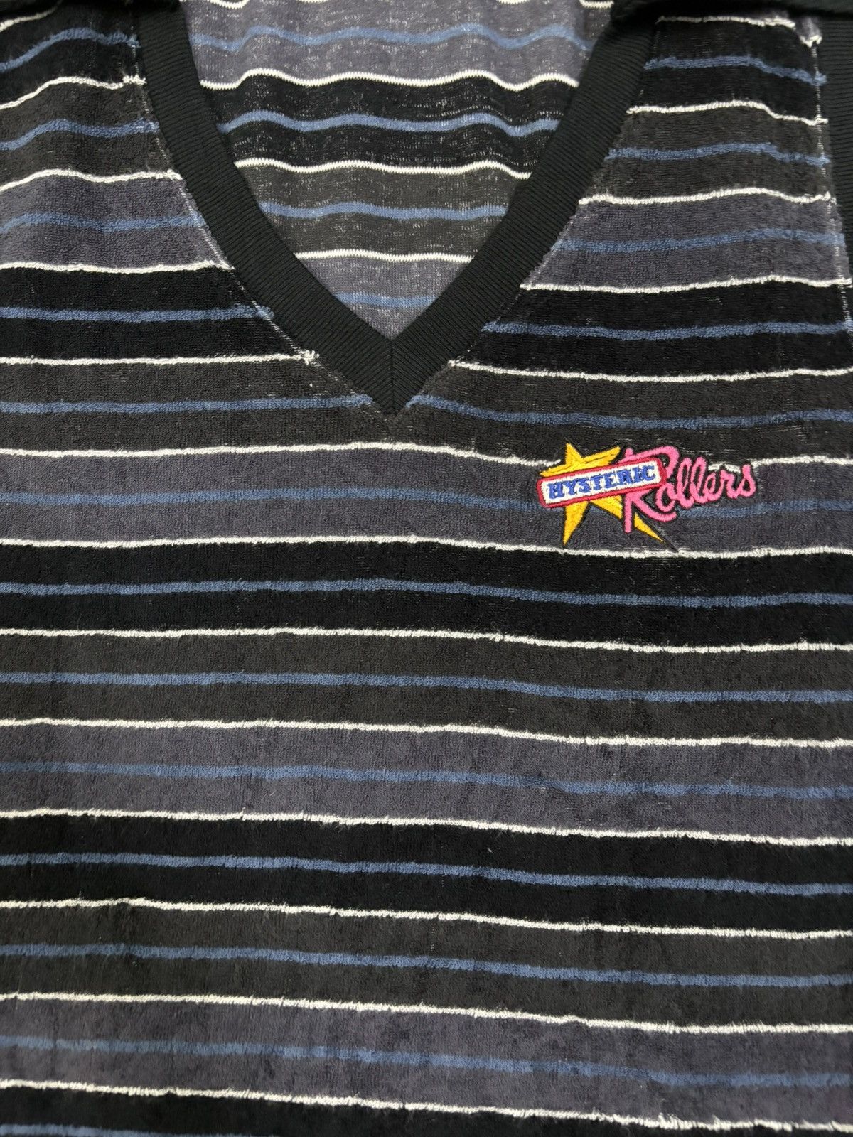 Hysteric Glamour Vintage 2000s Hysterc Glamour Striped Mini Dress Retro-style Size ONE SIZE - 6 Thumbnail