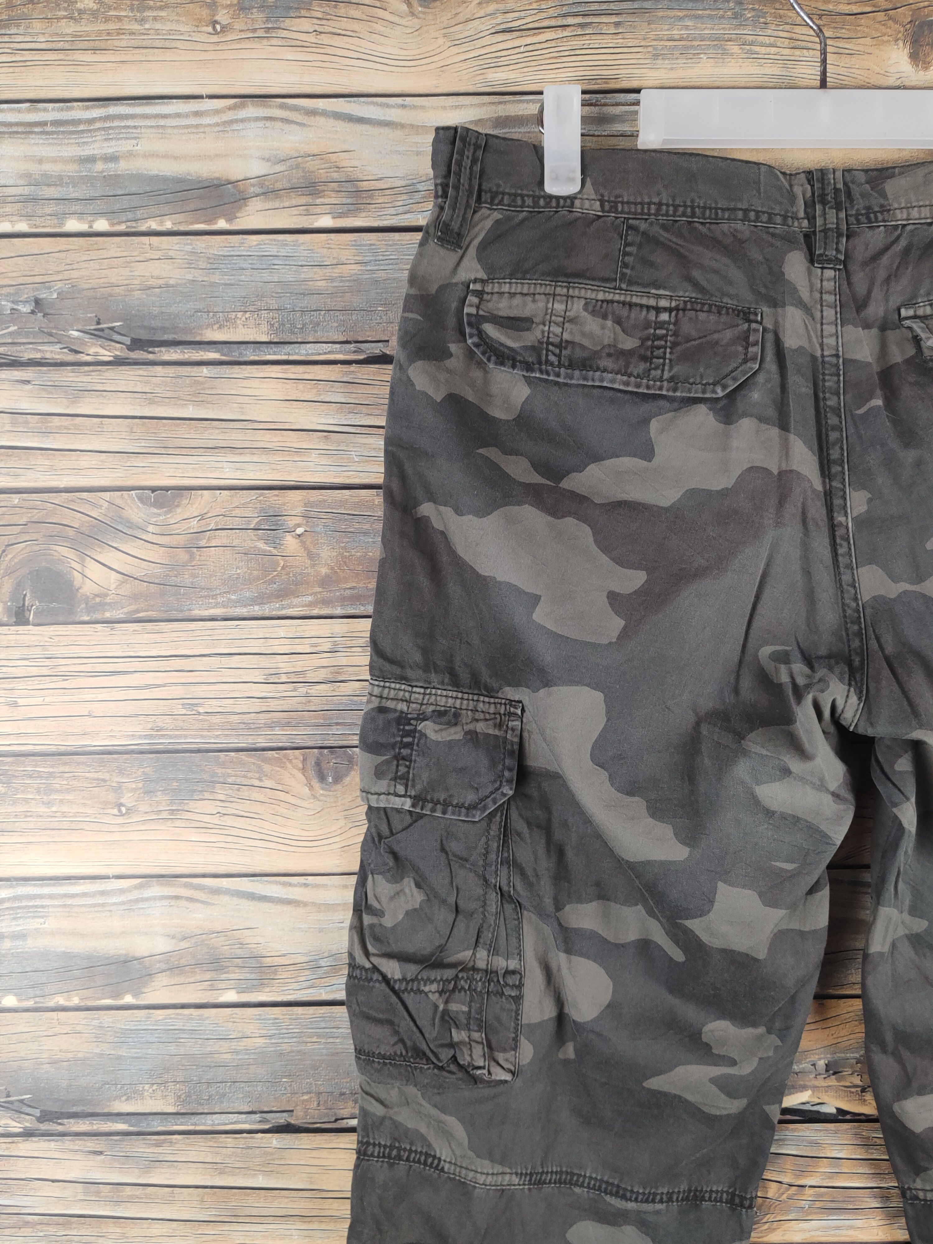 Japanese Brand DL Uniqlo Camouflage Multipocket Cargo Pants #46-259T Size US 32 / EU 48 - 10 Thumbnail