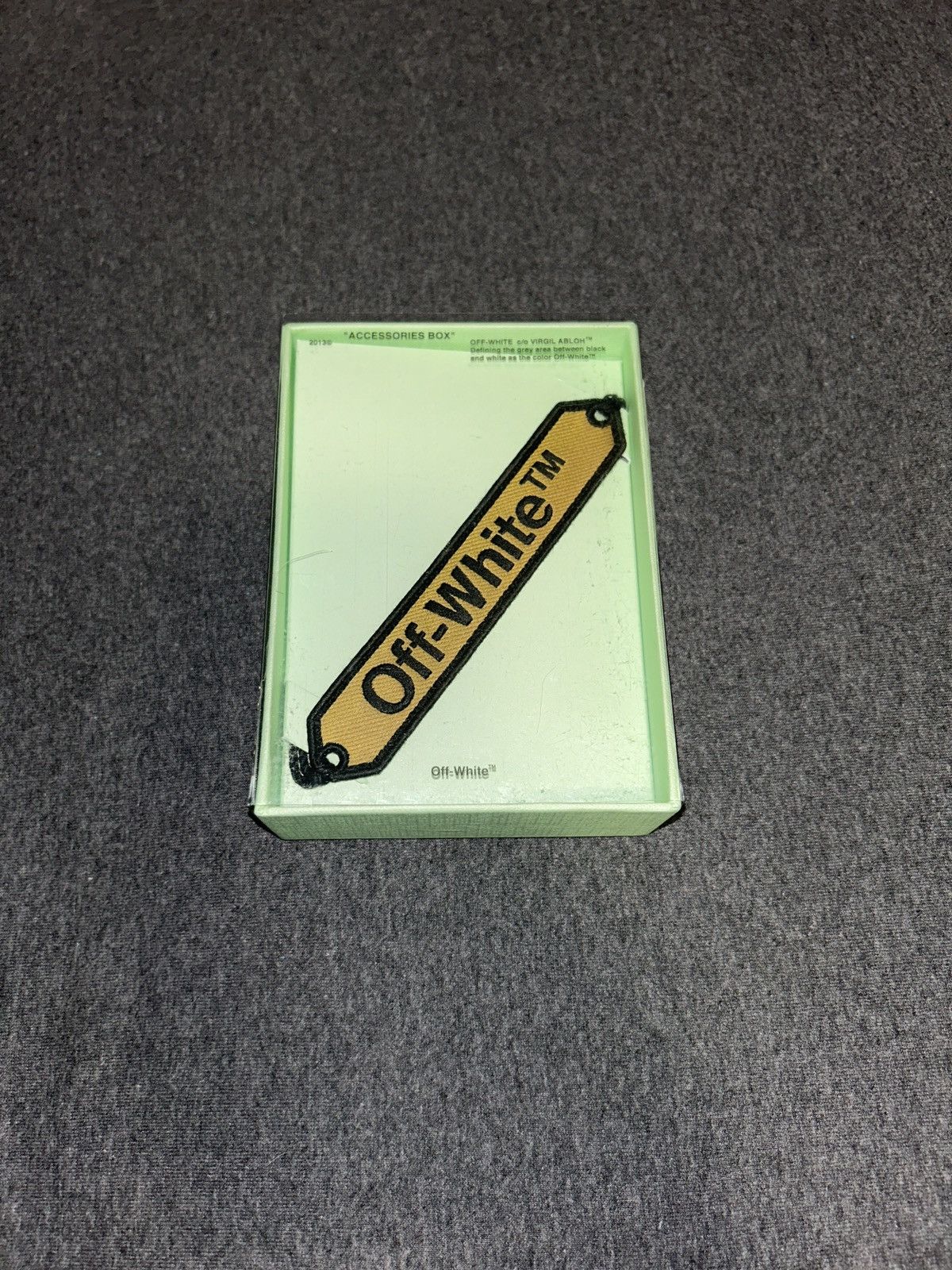 image of Off White Offwhite Macrame Bracelet in Yellow, Men's