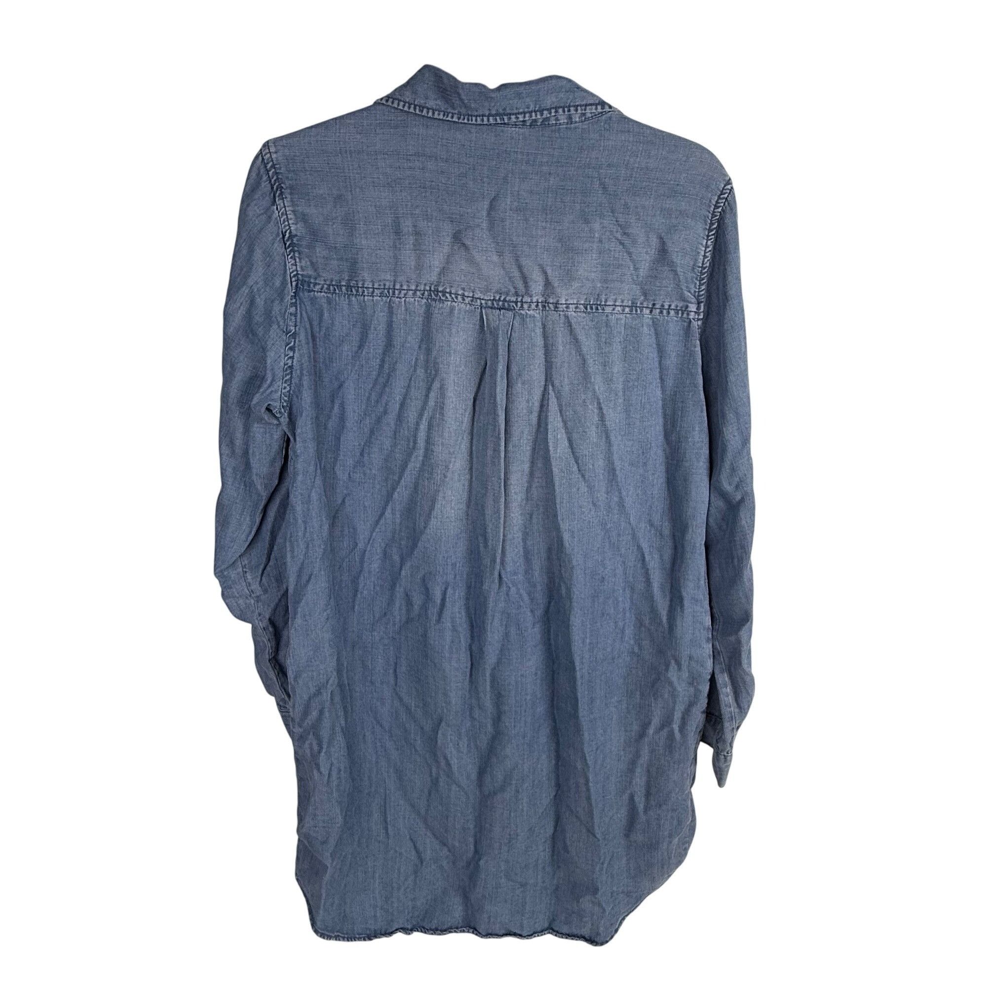 Other Velvet Heart Chambray Tunic Shirt Tencel Pull-on Dress Pocke Size M / US 6-8 / IT 42-44 - 5 Thumbnail