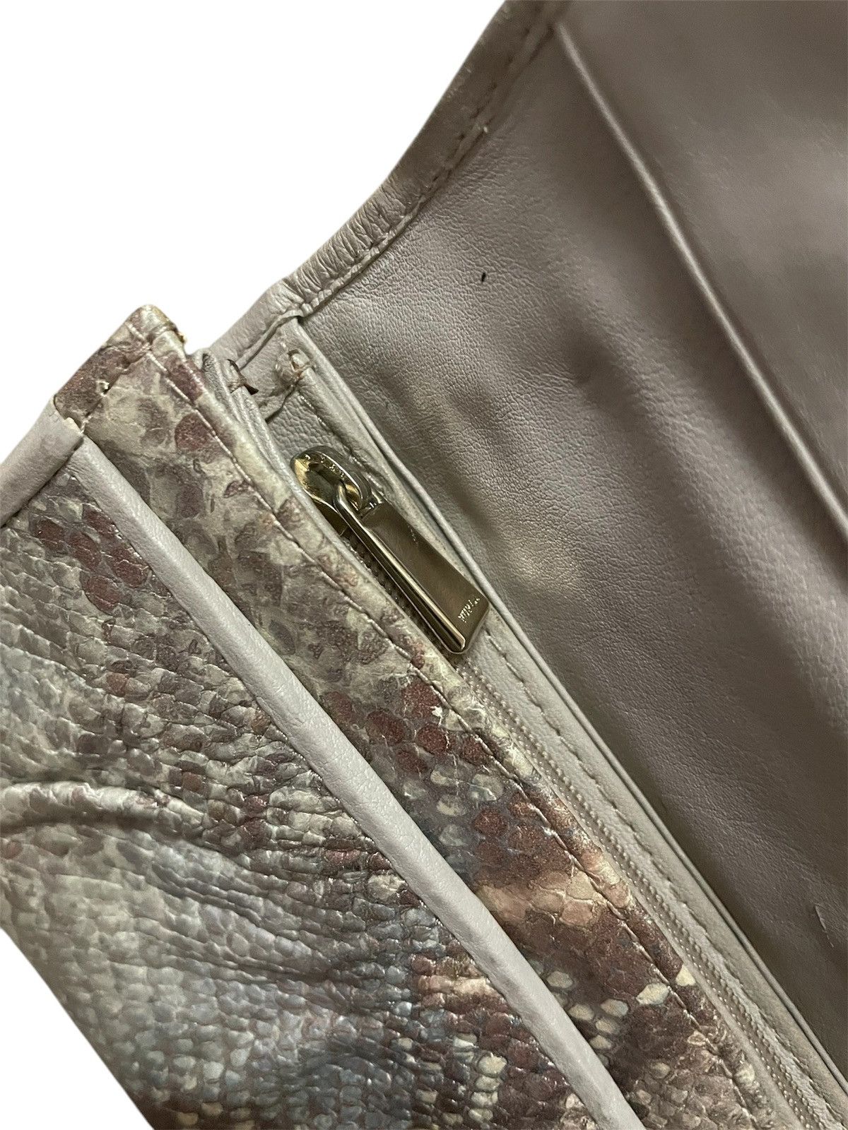 Furla Luxury Furla Python Style Leather Purse Size ONE SIZE - 5 Thumbnail
