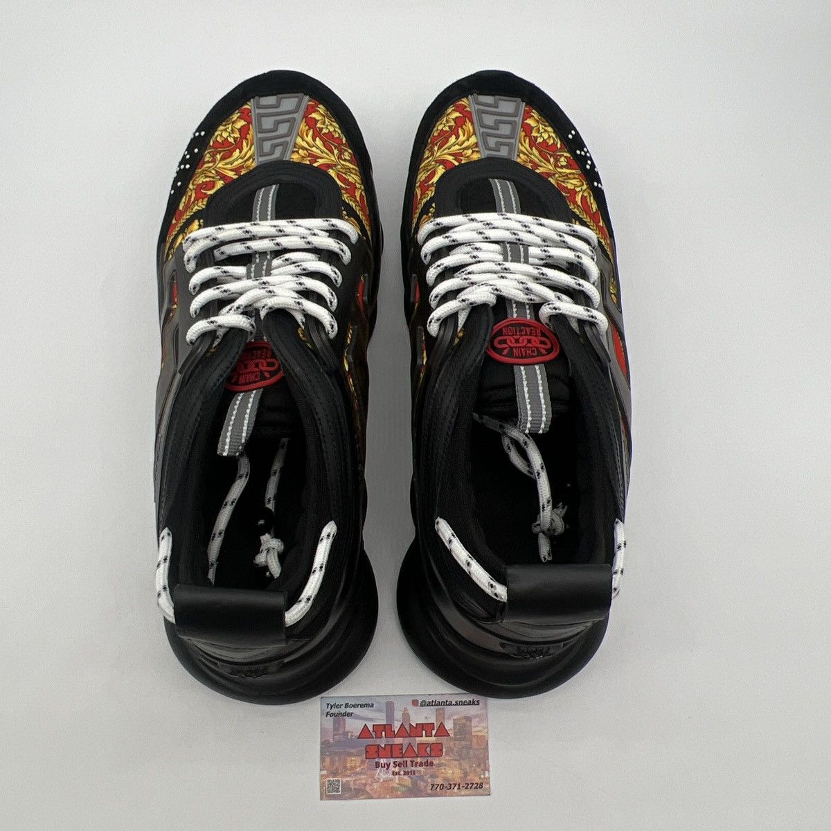 Versace Versace chain reaction black multi Size US 14 / EU 47 - 6 Thumbnail