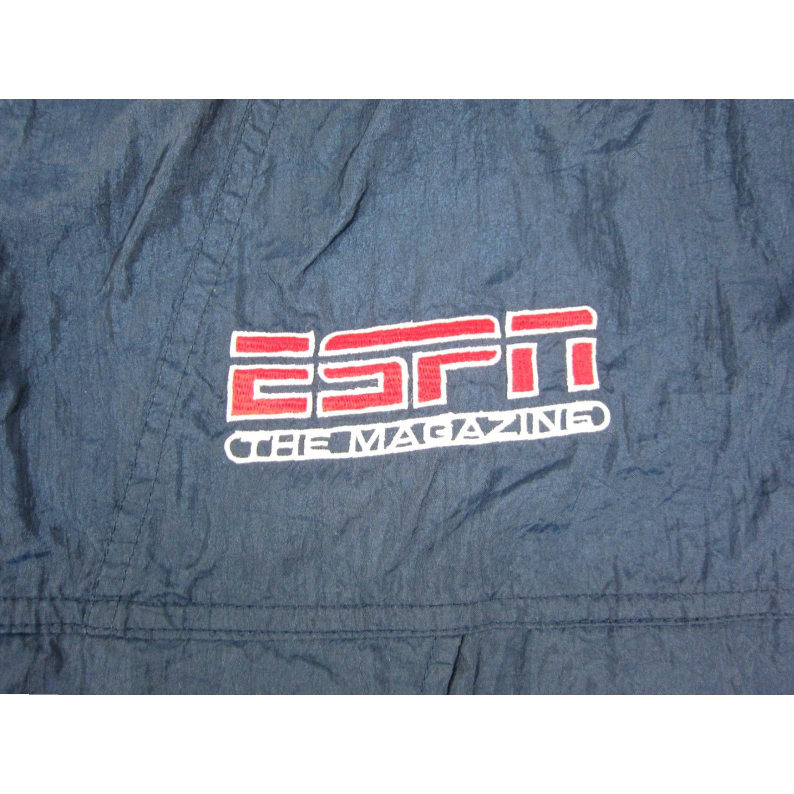 Vintage VINTAGE ESPN Jacket Mens XL Blue Satin Bomber 90s Windbreaker Size US XL / EU 56 / 4 - 3 Thumbnail