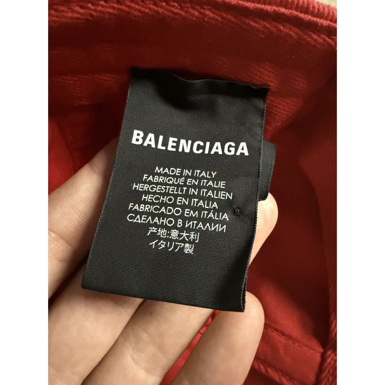 Balenciaga Balenciaga Cap Red Black Used Large Size ONE SIZE - 2 Thumbnail