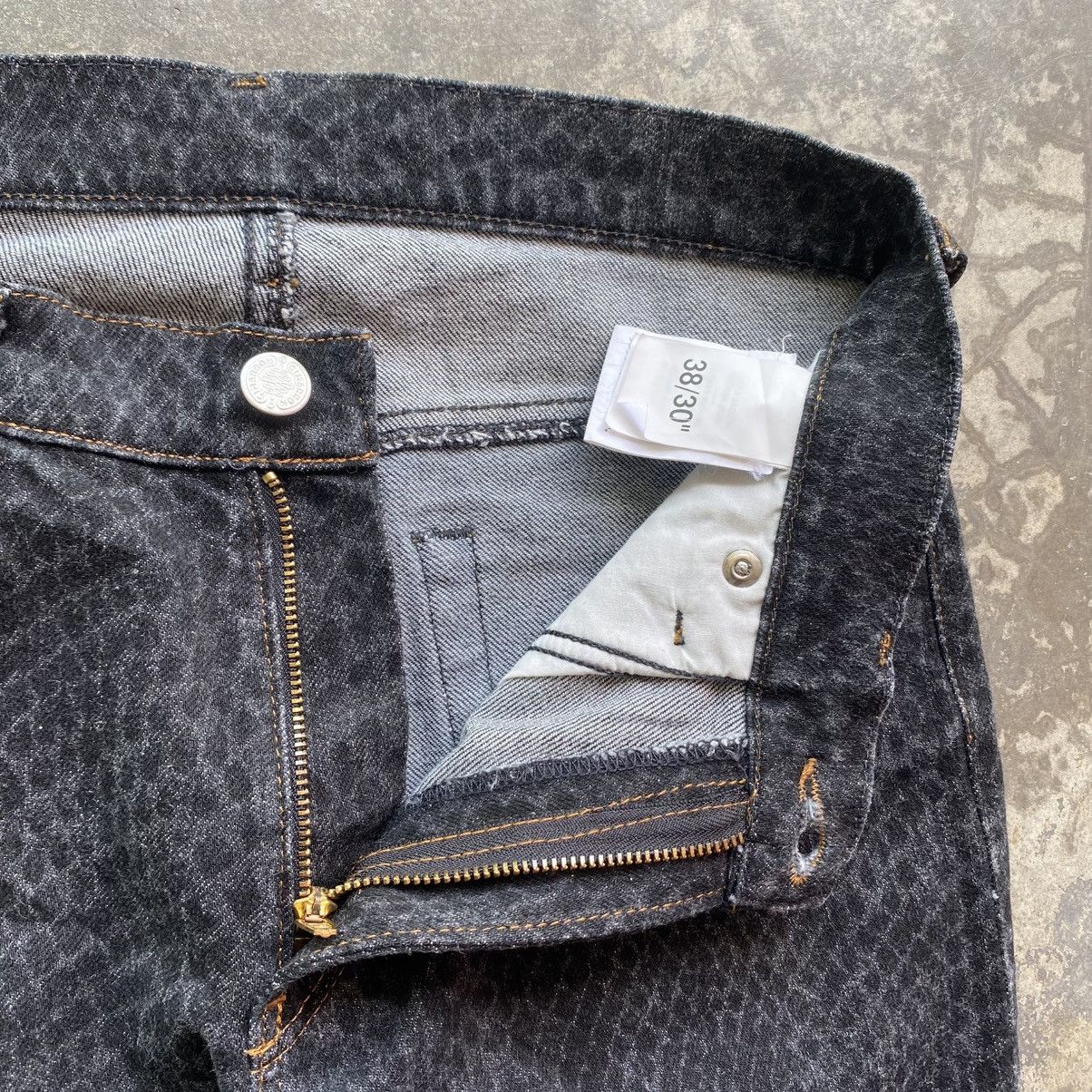 Hysteric Glamour × Japanese Brand Vintage CIMARRON SPAIN Snake Scale Stretchable Flared Jeans Size 27" / US 4 / IT 40 - 10 Thumbnail