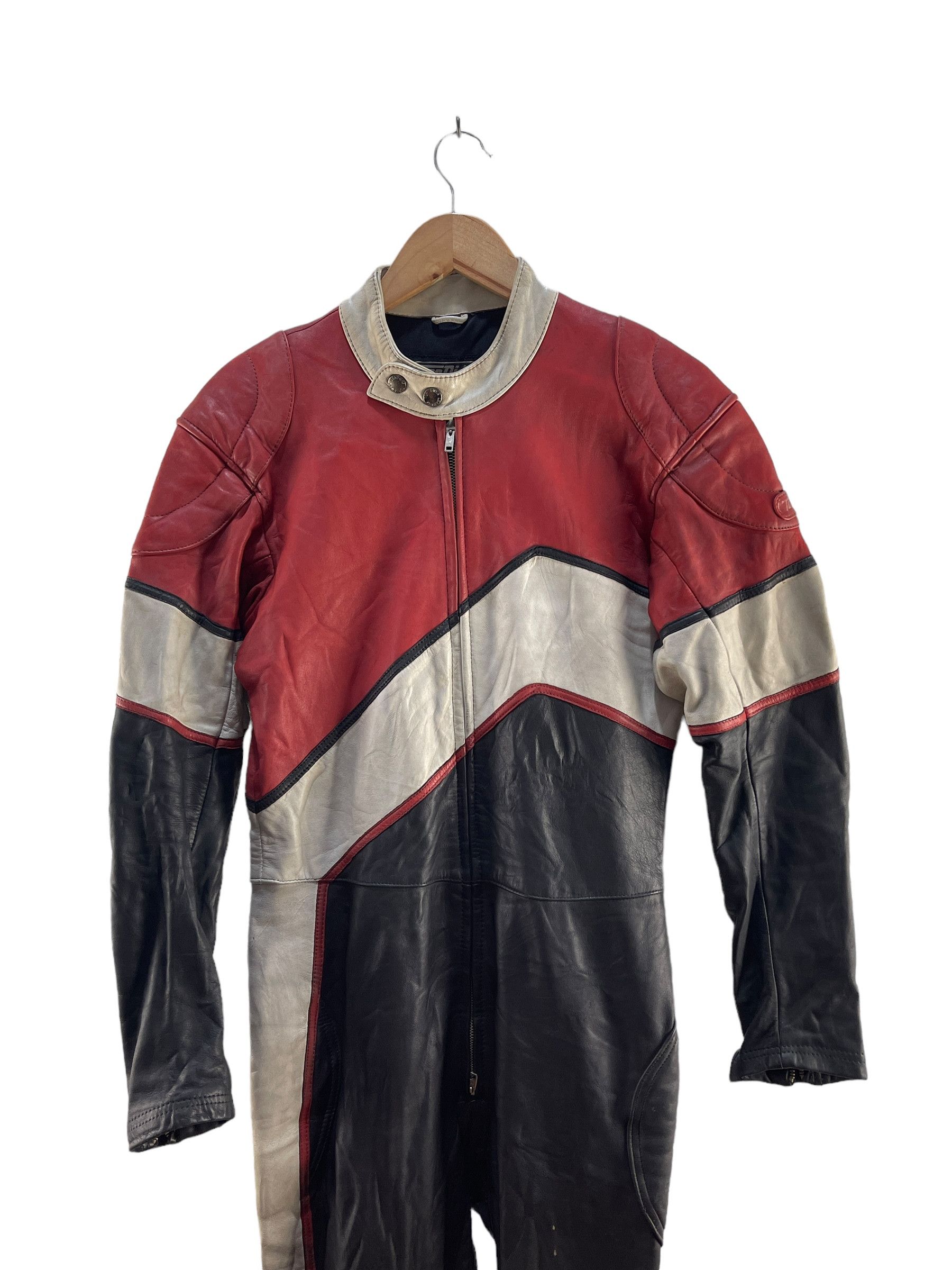 Genuine Leather Vintage Top Rider by Nagato Rider Racing Suit Jacket Size US 30 / EU 46 - 7 Thumbnail