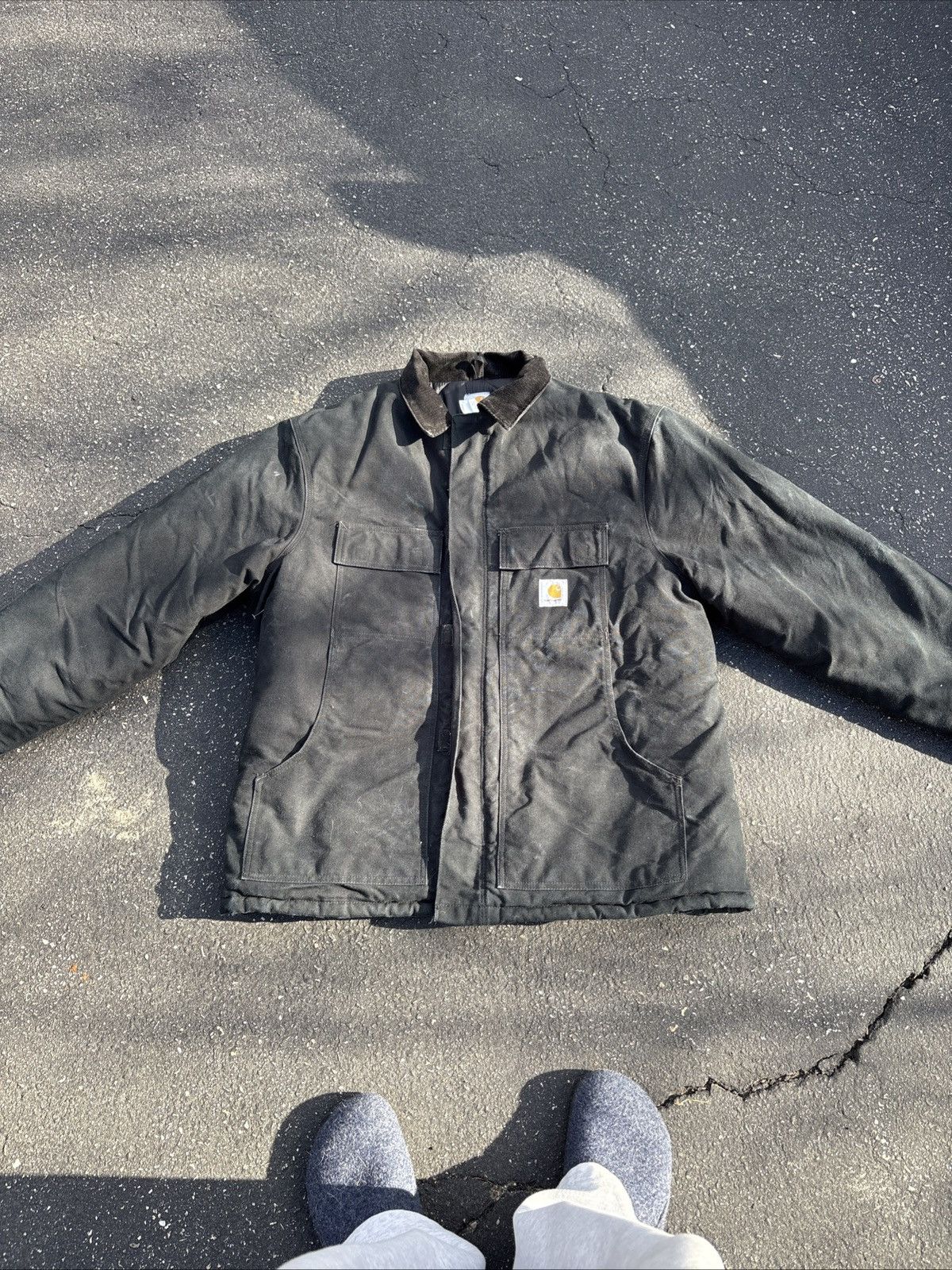 Carhartt Vintage Carhartt Work Jacket (C03 BLK) Size US XL / EU 56 / 4 - 1 Thumbnail