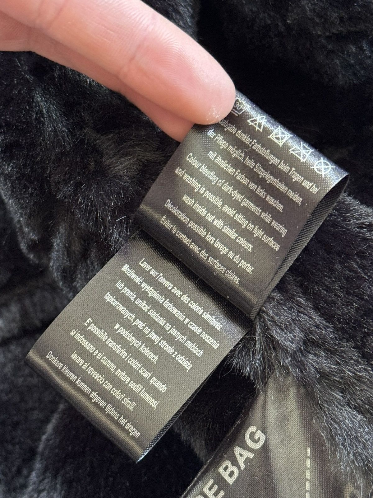Miss Sixty Retro Fur Faux black jacket coat if six was nine y2k L.G.B. Size XL / US 12-14 / IT 48-50 - 11 Thumbnail