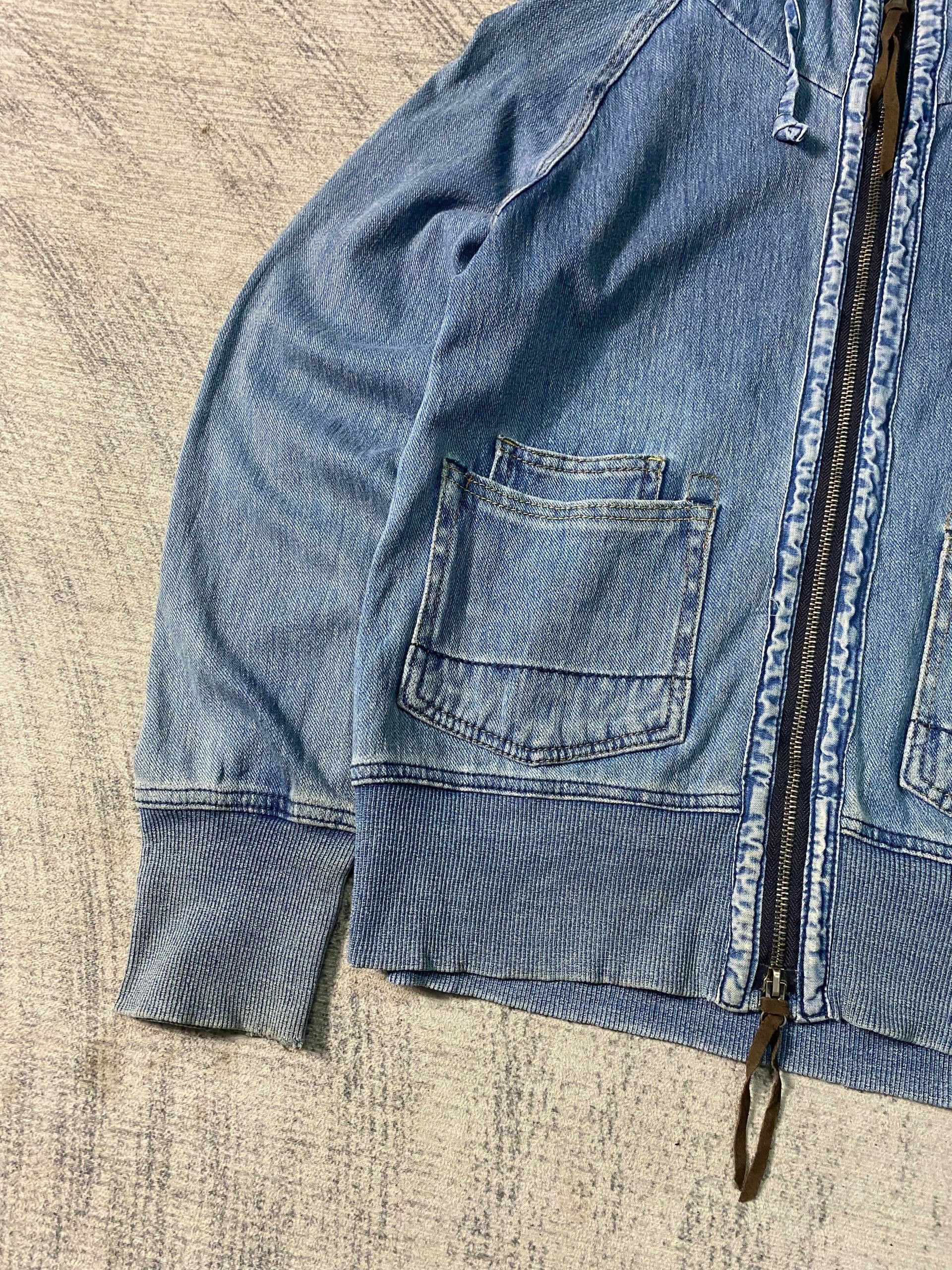 Addict Clothes Japan Westwood Outfitters Denim Blue Distressed Hooded Jacket Size S / US 4 / IT 40 - 3 Thumbnail